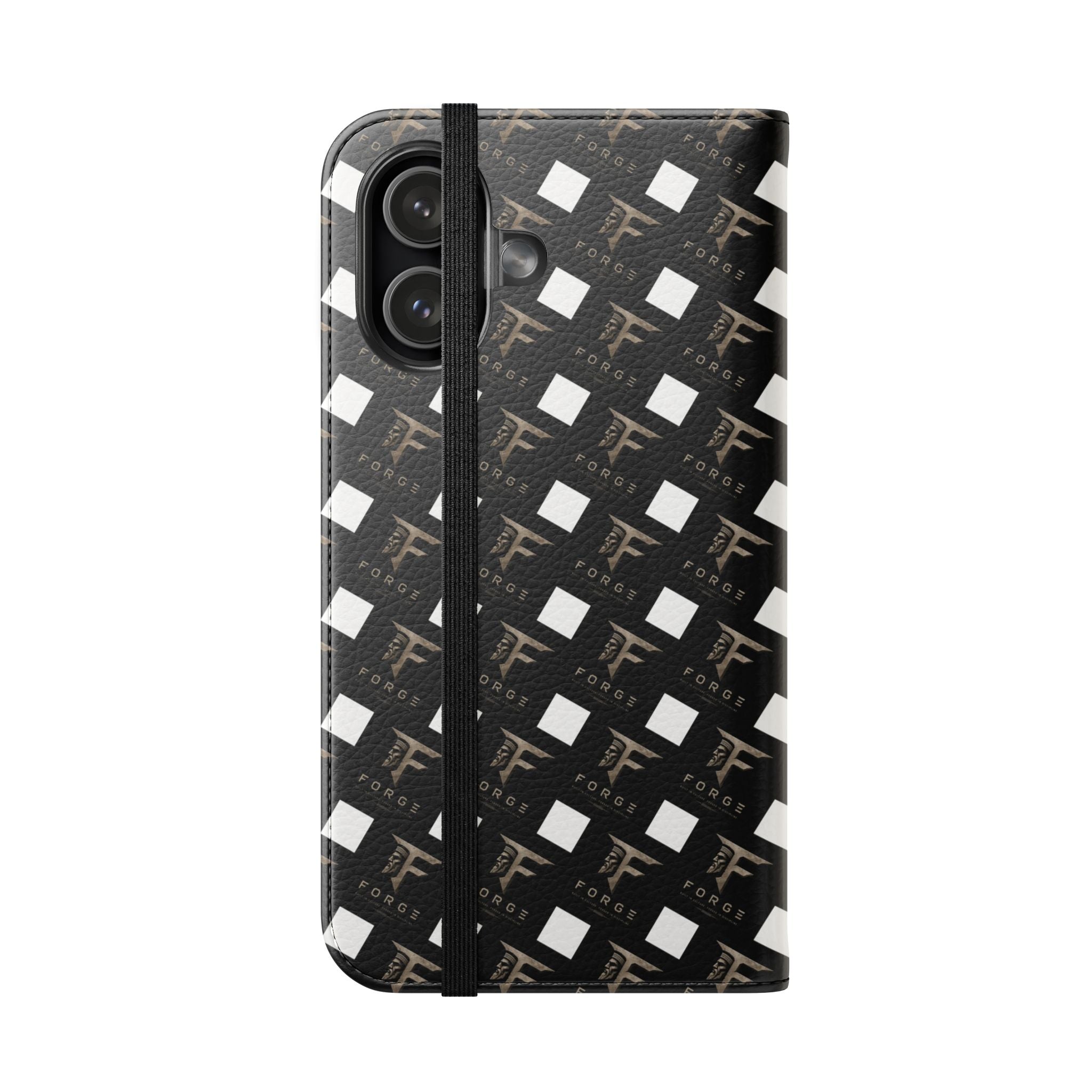 Forge Gladiator Flip Phone Case — Leather Wallet Folio with Card Slots