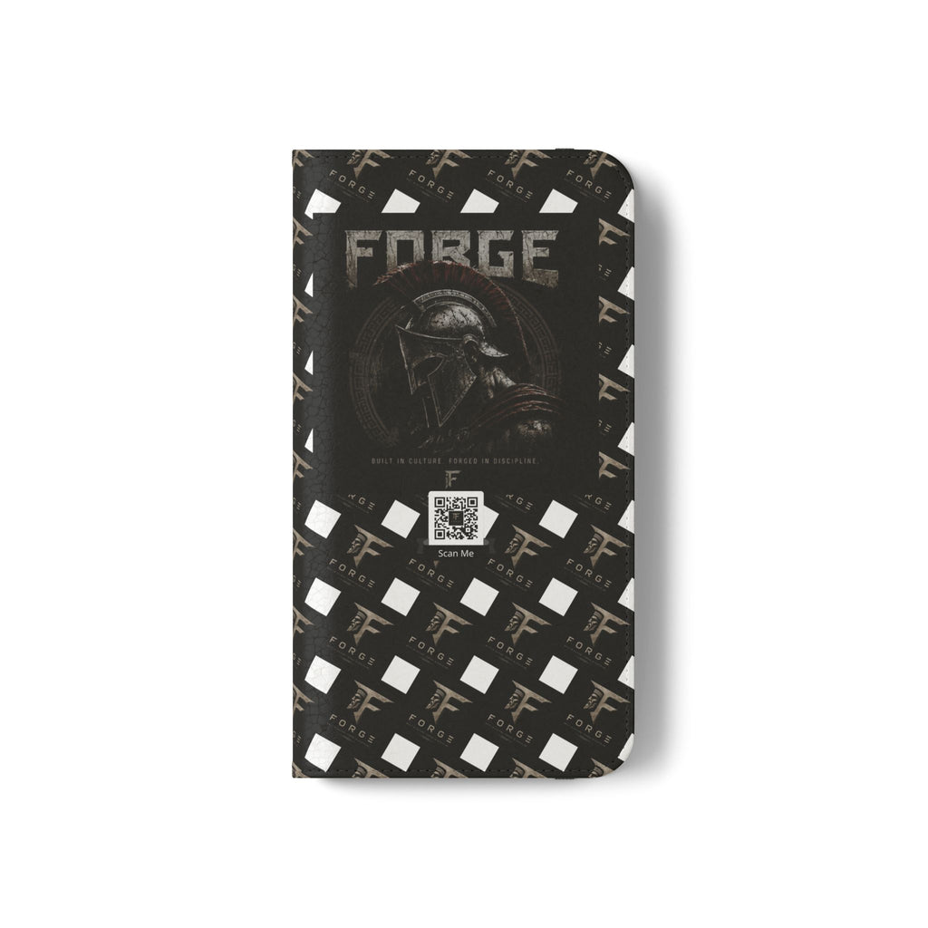 Forge Gladiator Flip Phone Case — Leather Wallet Folio with Card Slots