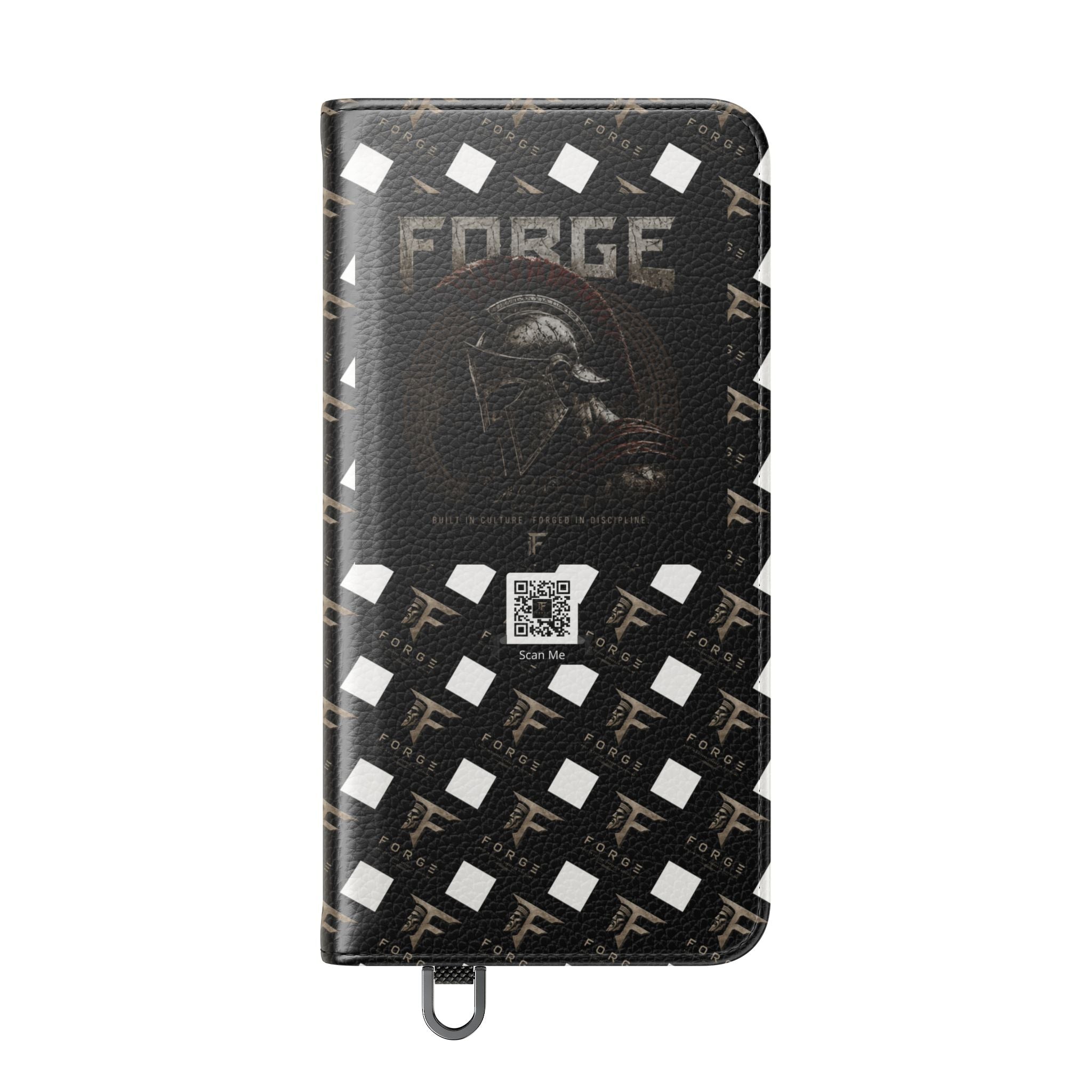 Forge Gladiator Flip Phone Case — Leather Wallet Folio with Card Slots