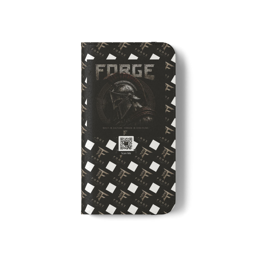 Forge Gladiator Flip Phone Case — Leather Wallet Folio with Card Slots