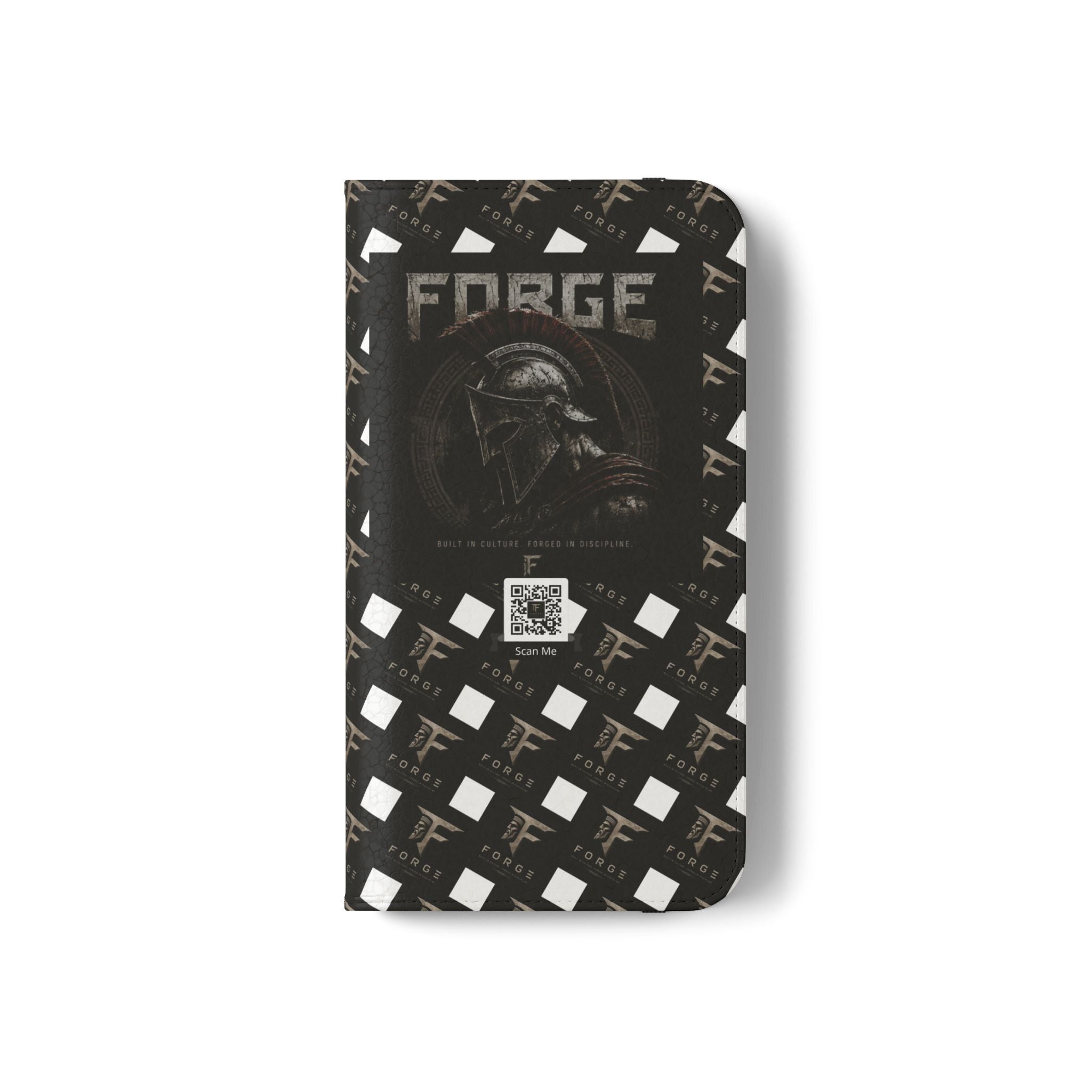 Forge Gladiator Flip Phone Case — Leather Wallet Folio with Card Slots
