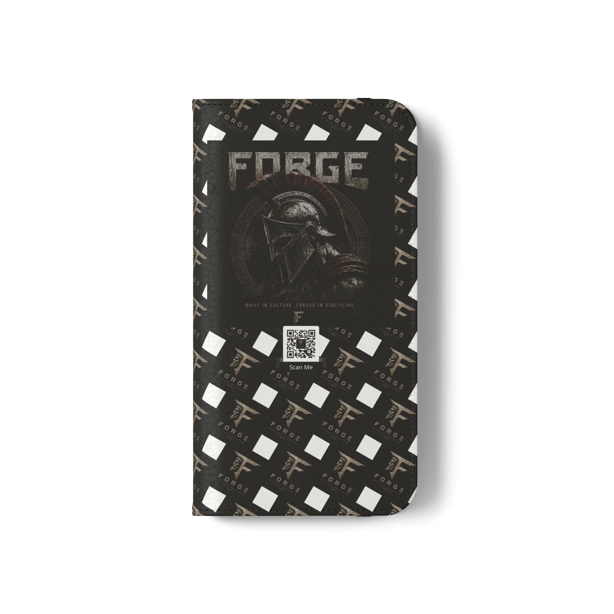 Forge Gladiator Flip Phone Case — Leather Wallet Folio with Card Slots