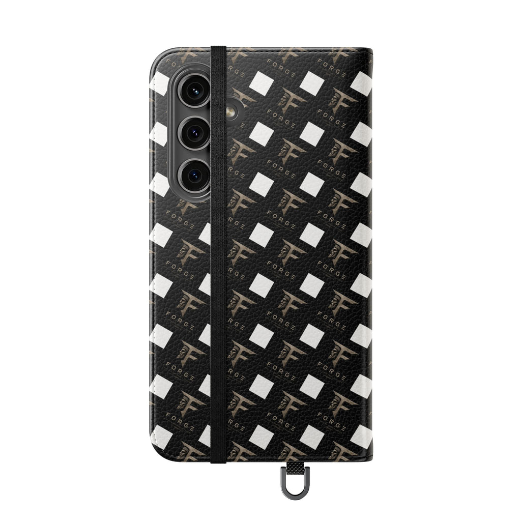 Forge Gladiator Flip Phone Case — Leather Wallet Folio with Card Slots