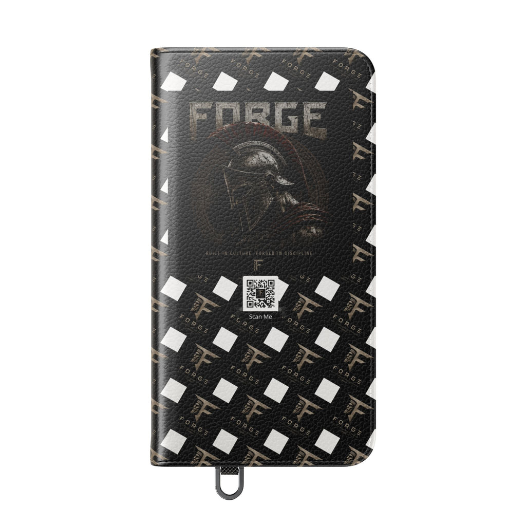 Forge Gladiator Flip Phone Case — Leather Wallet Folio with Card Slots