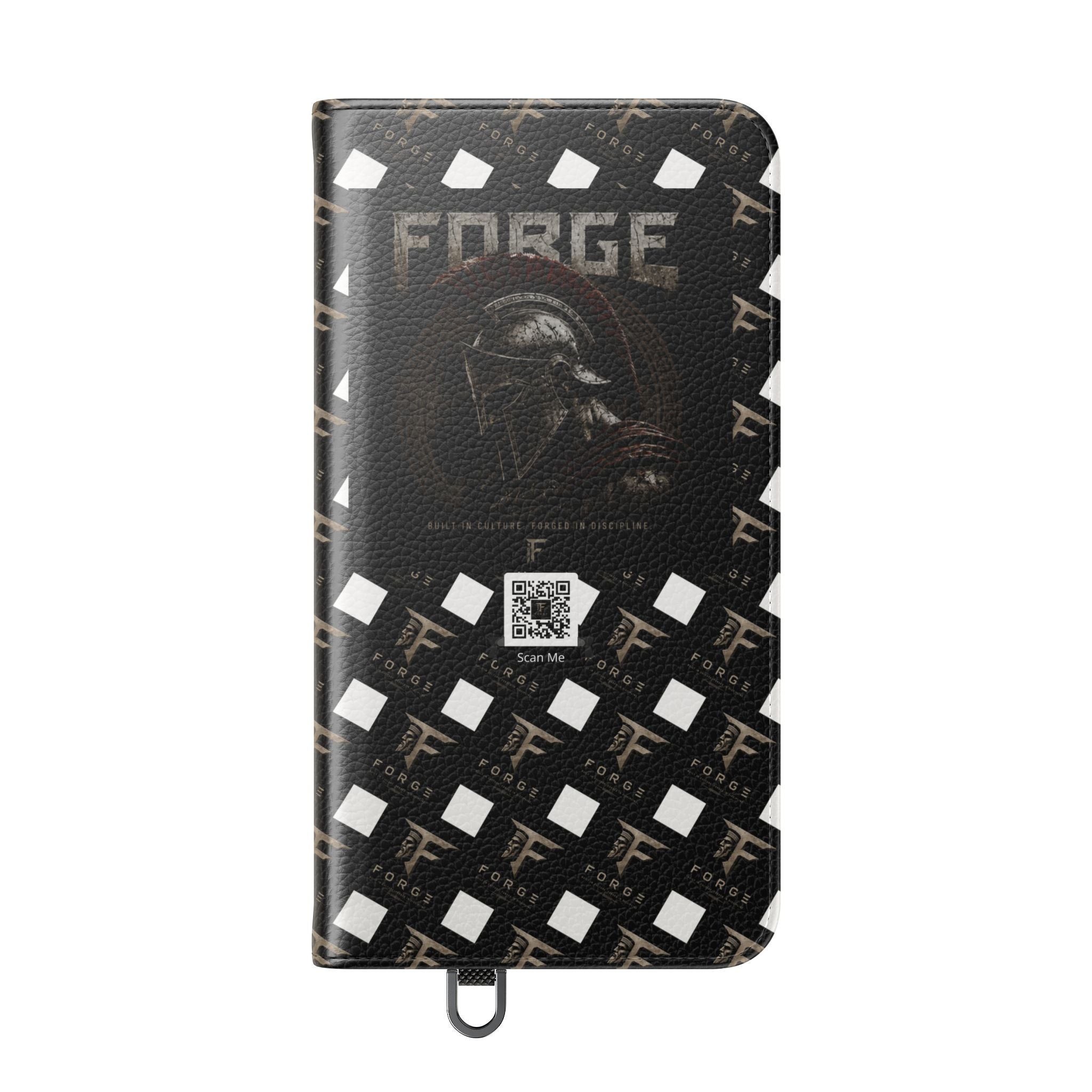 Forge Gladiator Flip Phone Case — Leather Wallet Folio with Card Slots