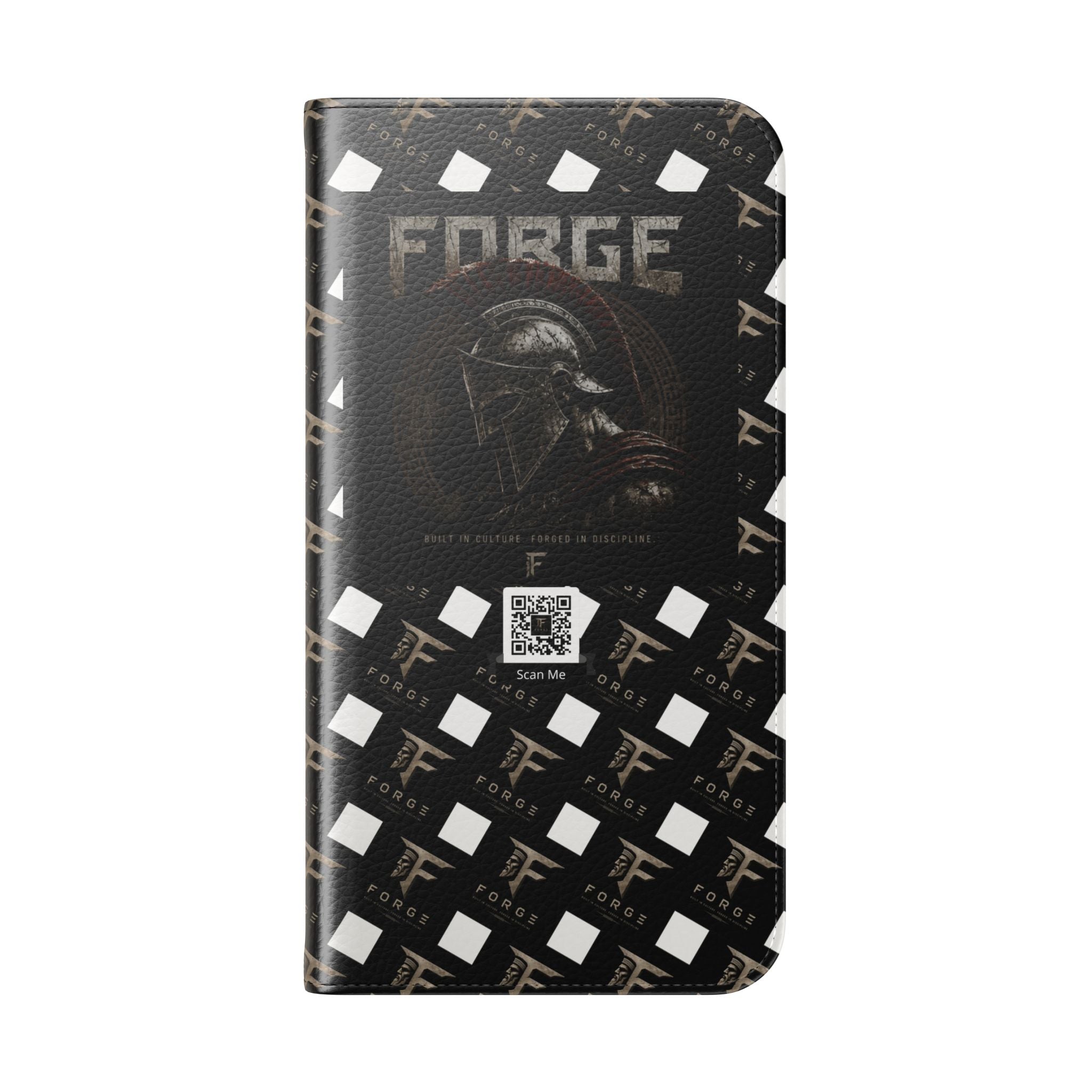 Forge Gladiator Flip Phone Case — Leather Wallet Folio with Card Slots