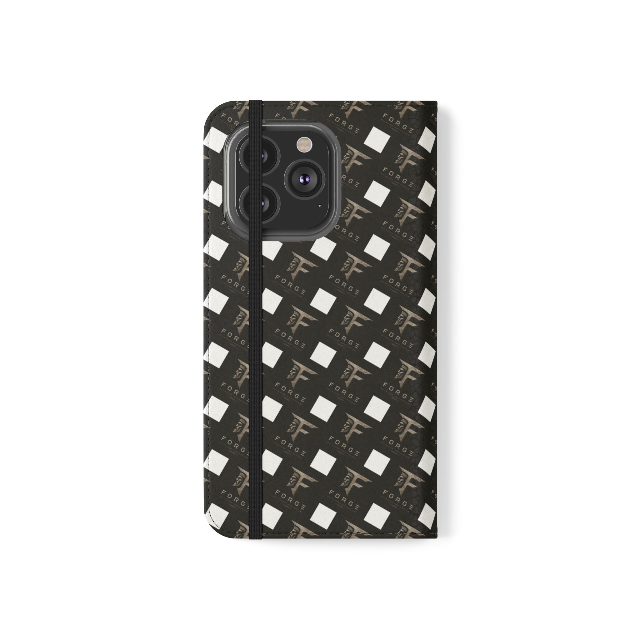 Forge Gladiator Flip Phone Case — Leather Wallet Folio with Card Slots