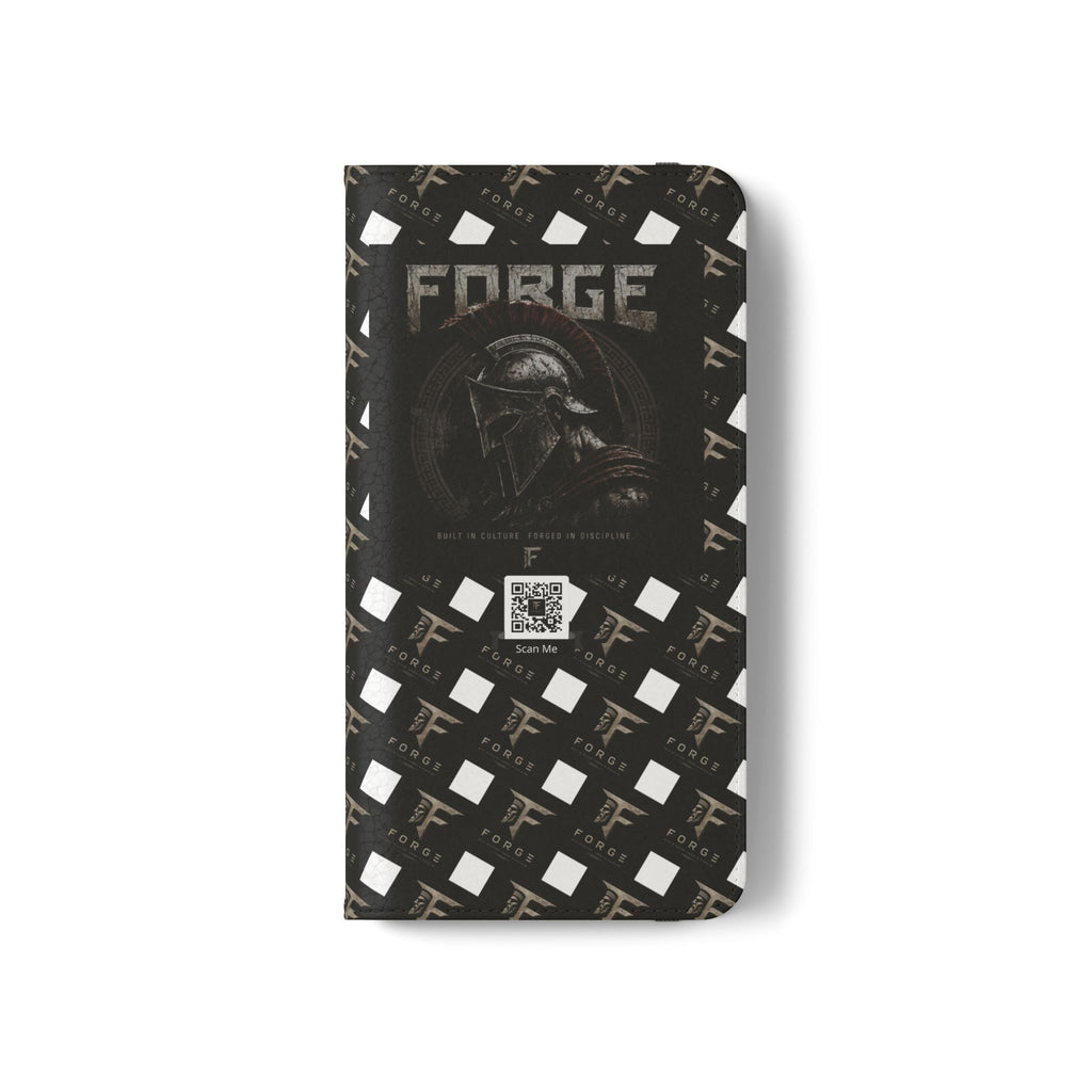 Forge Gladiator Flip Phone Case — Leather Wallet Folio with Card Slots