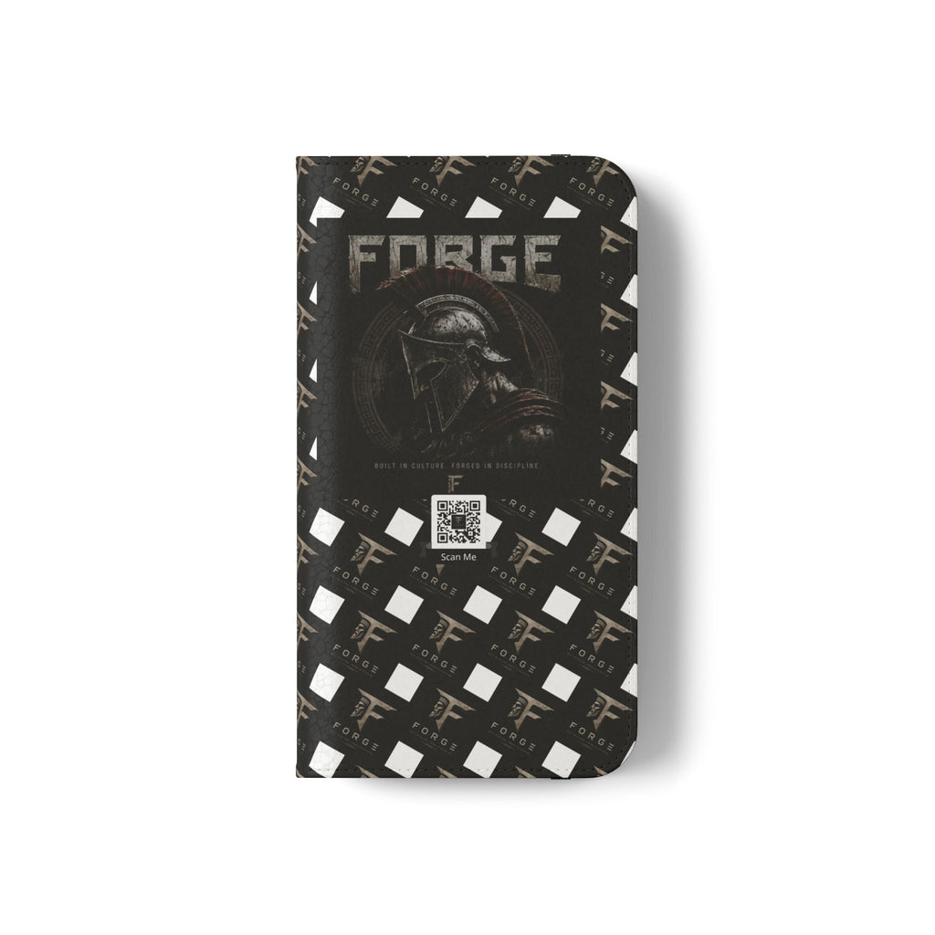 Forge Gladiator Flip Phone Case — Leather Wallet Folio with Card Slots