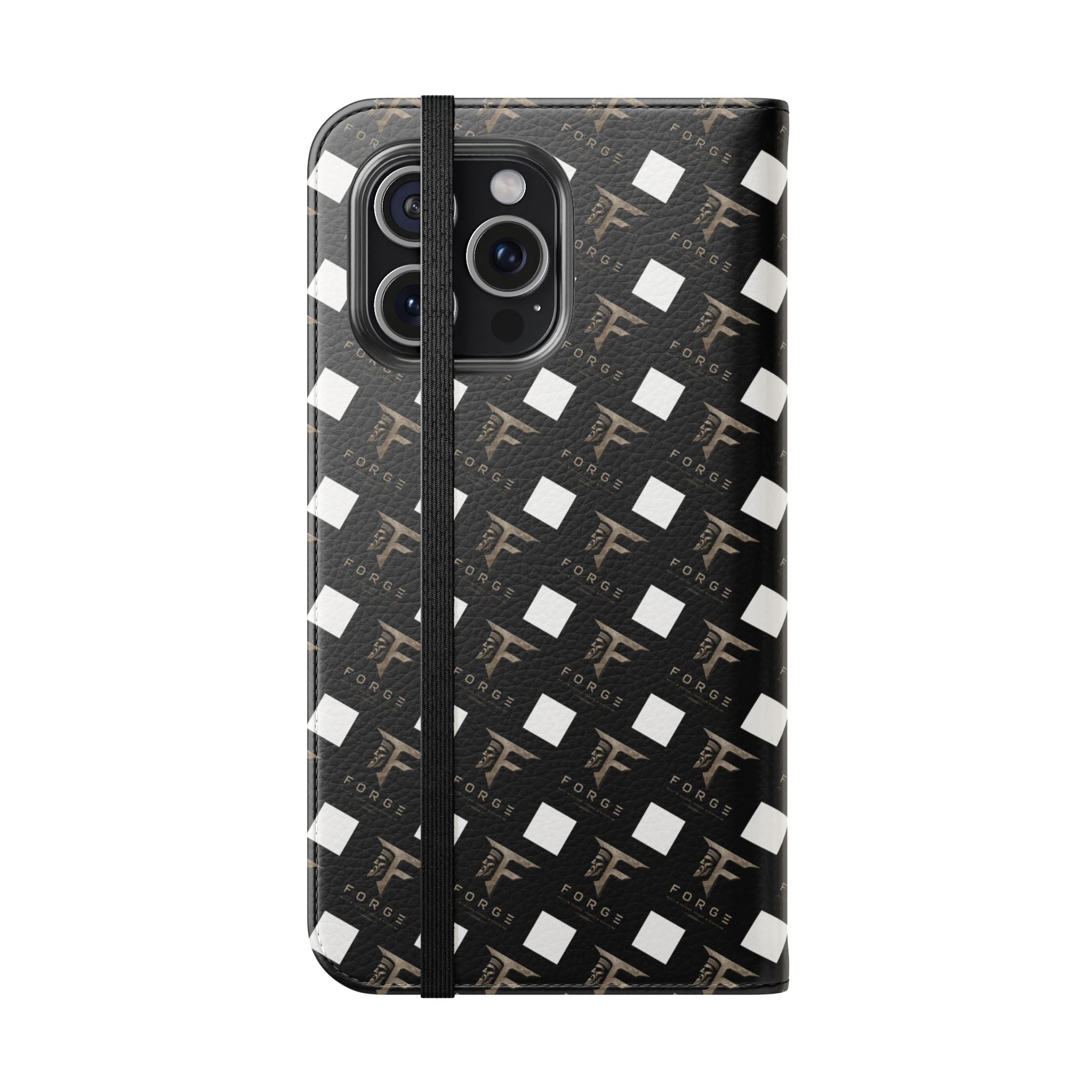 Forge Gladiator Flip Phone Case — Leather Wallet Folio with Card Slots