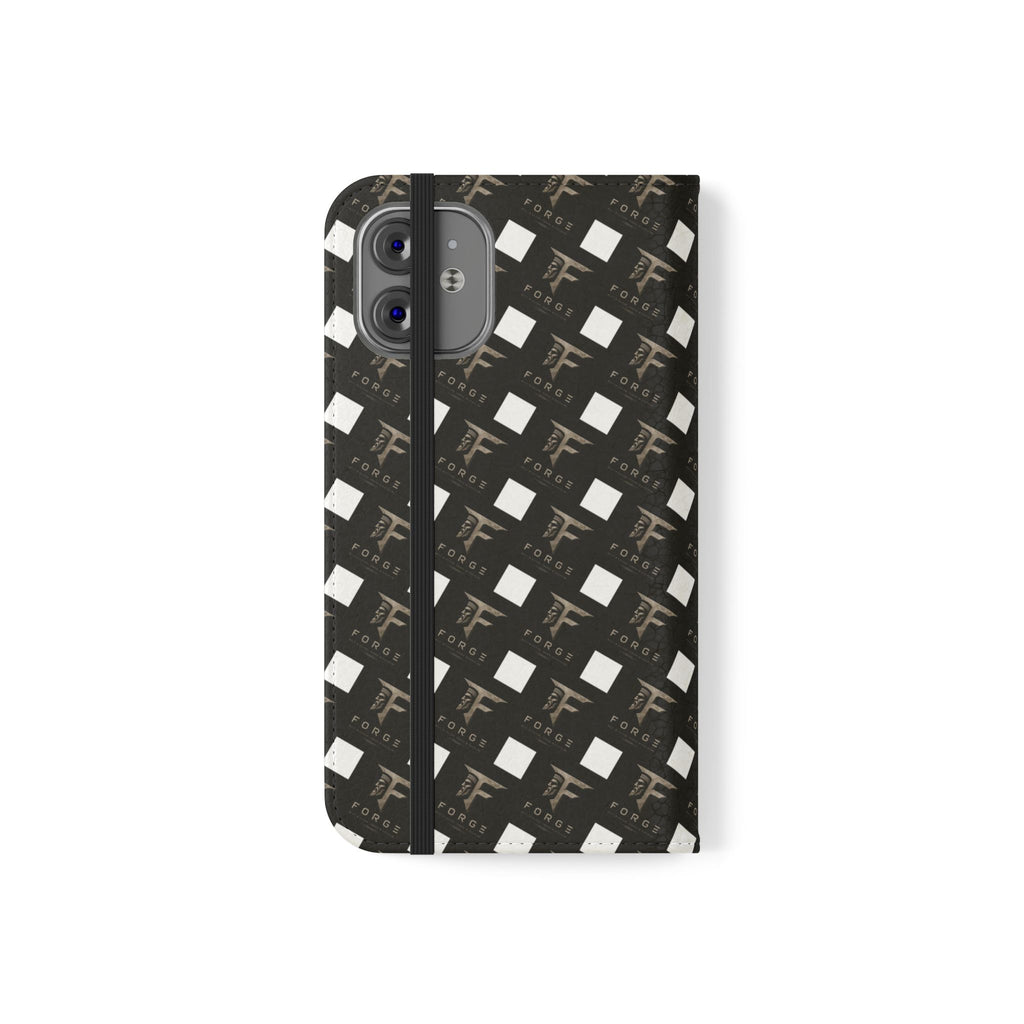 Forge Gladiator Flip Phone Case — Leather Wallet Folio with Card Slots