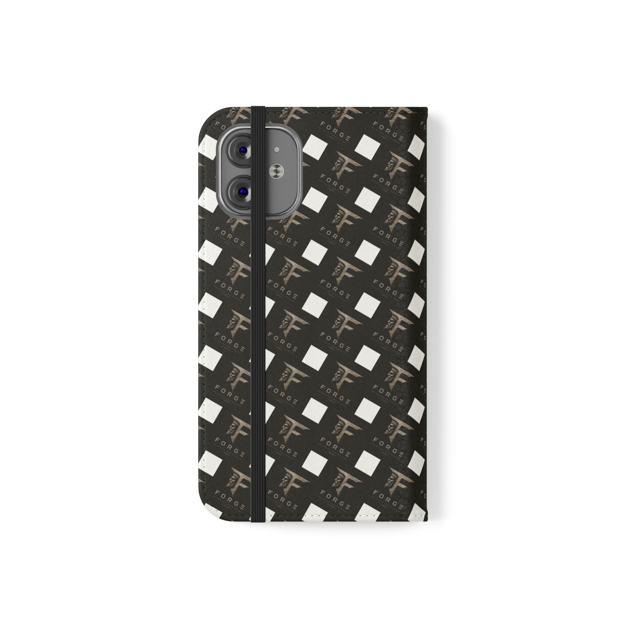Forge Gladiator Flip Phone Case — Leather Wallet Folio with Card Slots