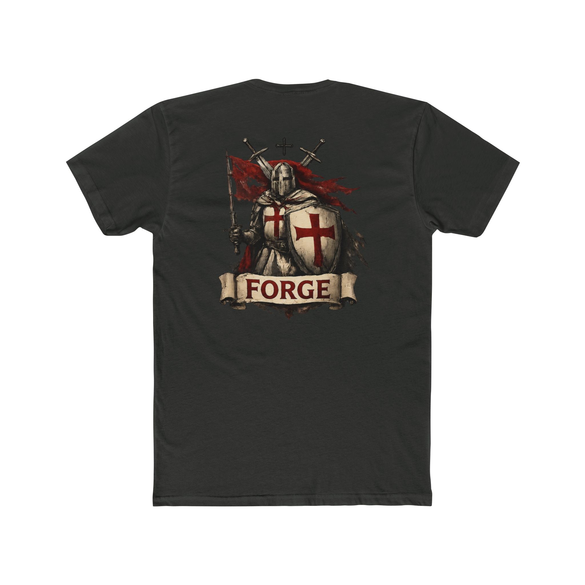 Crusaders Forge T-Shirt — Medieval Fantasy Graphic Tee