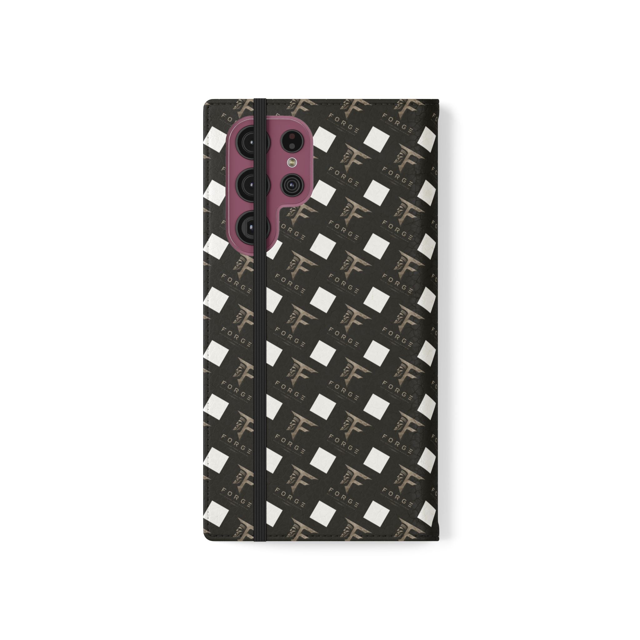 Forge Gladiator Flip Phone Case — Leather Wallet Folio with Card Slots