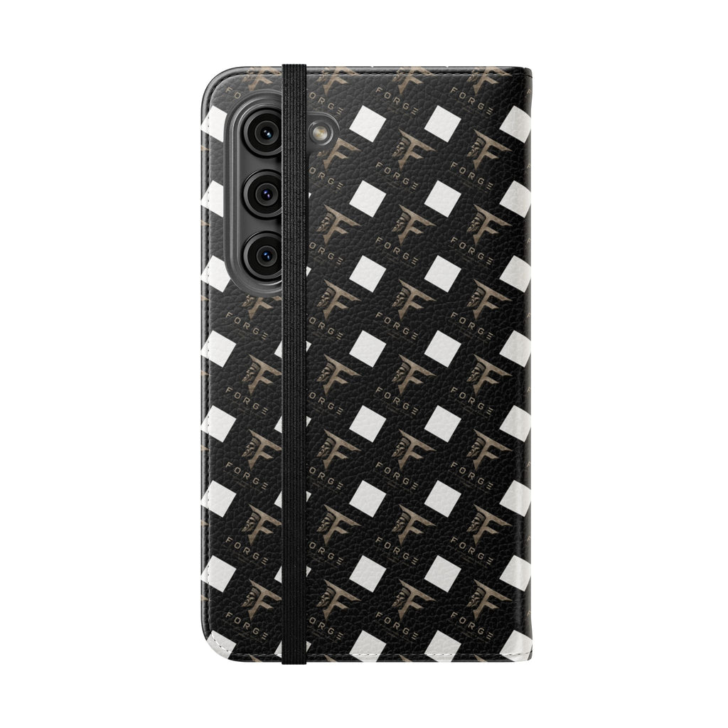 Forge Gladiator Flip Phone Case — Leather Wallet Folio with Card Slots