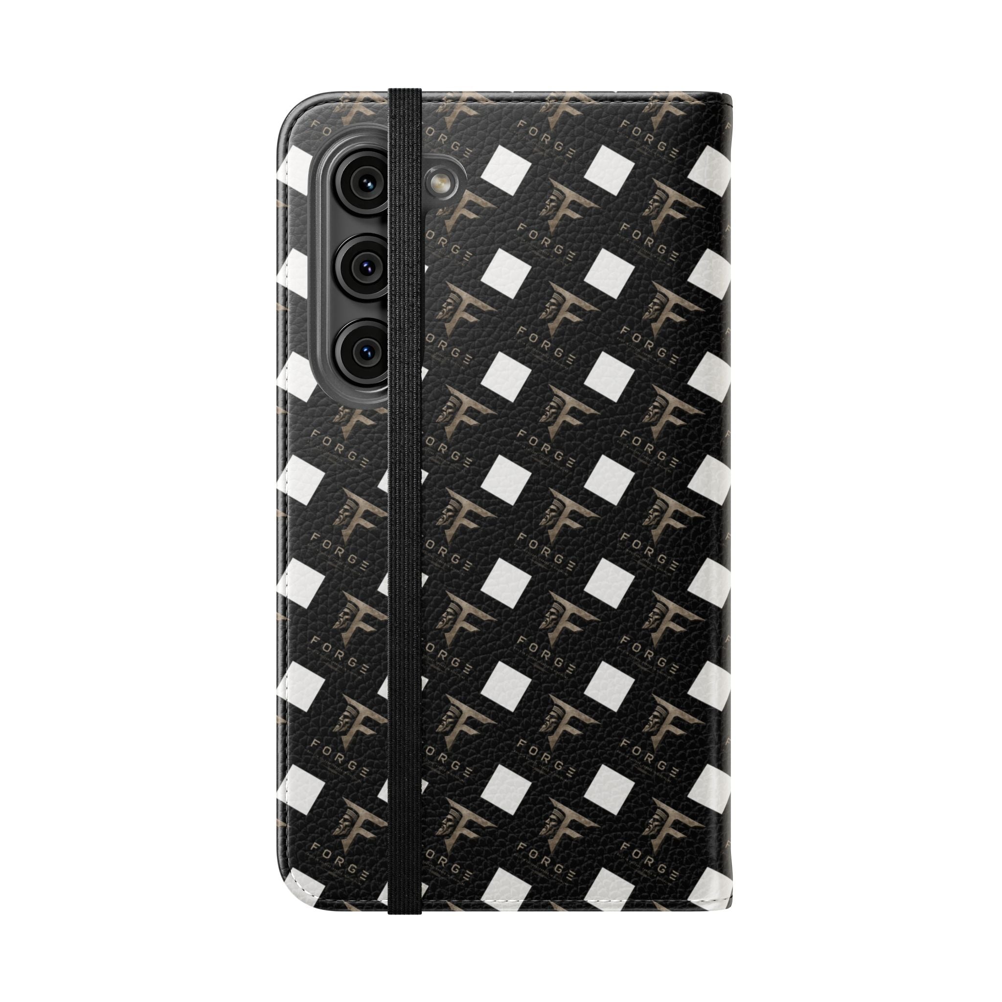 Forge Gladiator Flip Phone Case — Leather Wallet Folio with Card Slots