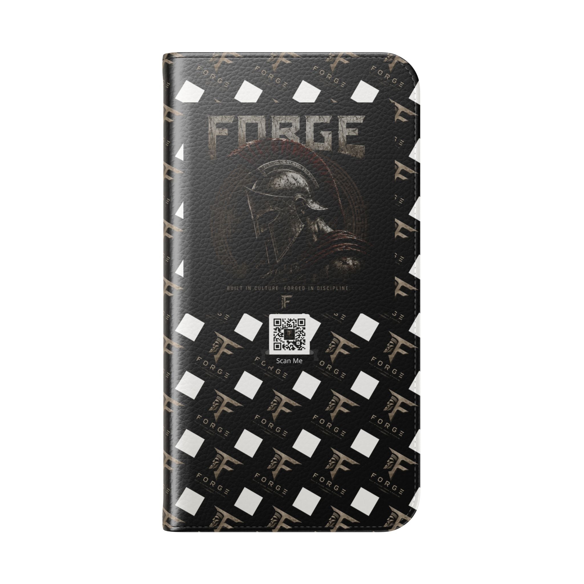 Forge Gladiator Flip Phone Case — Leather Wallet Folio with Card Slots
