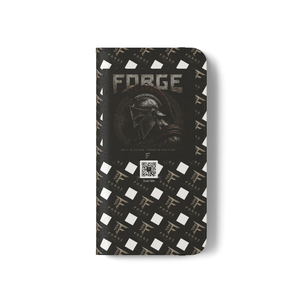 Forge Gladiator Flip Phone Case — Leather Wallet Folio with Card Slots