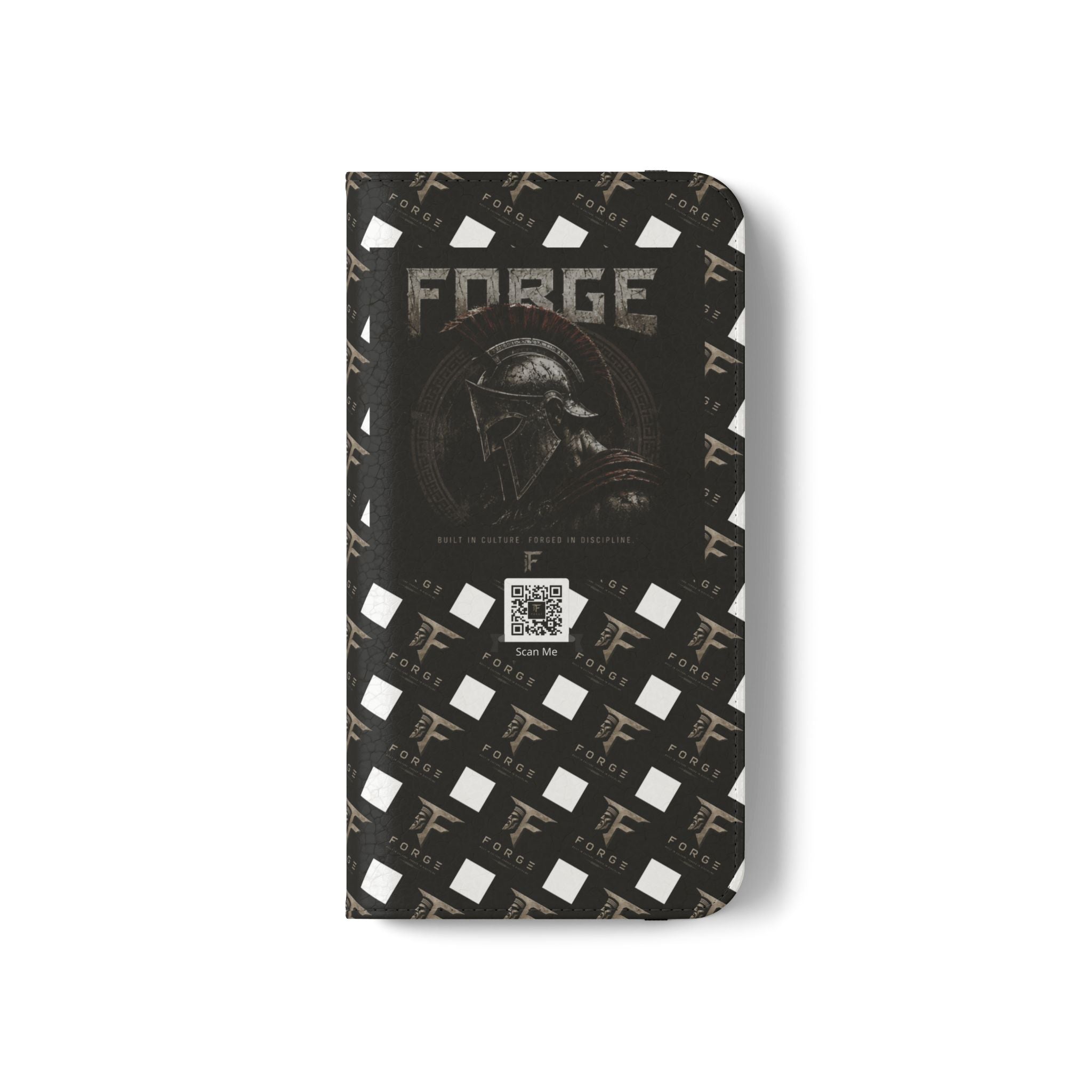 Forge Gladiator Flip Phone Case — Leather Wallet Folio with Card Slots