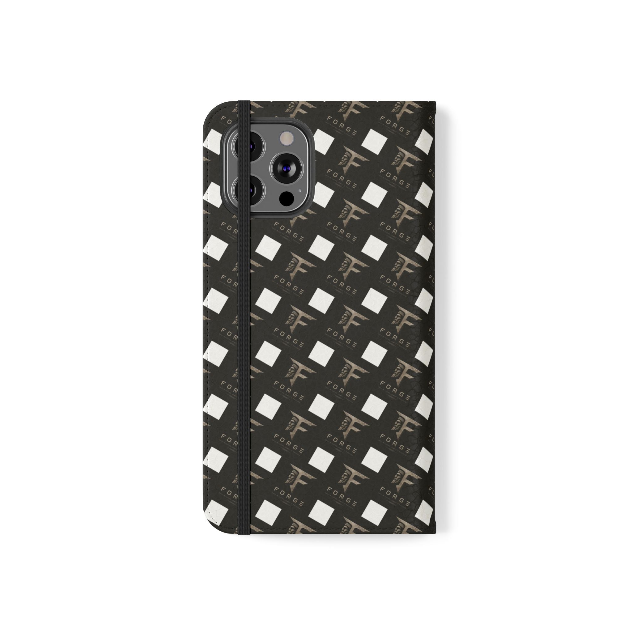 Forge Gladiator Flip Phone Case — Leather Wallet Folio with Card Slots