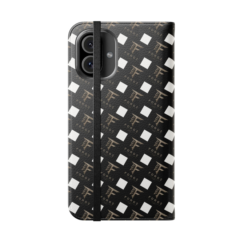 Forge Gladiator Flip Phone Case — Leather Wallet Folio with Card Slots