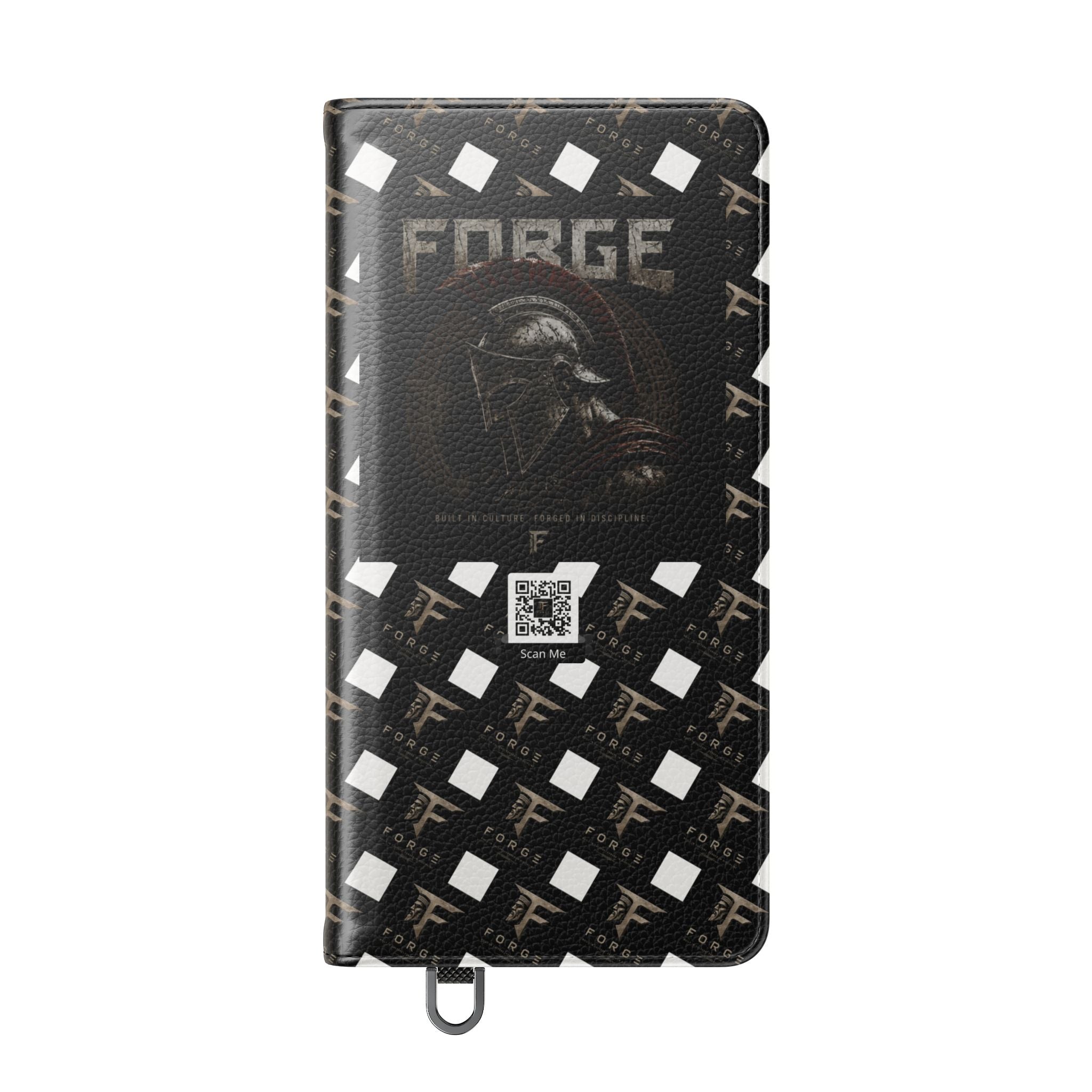 Forge Gladiator Flip Phone Case — Leather Wallet Folio with Card Slots