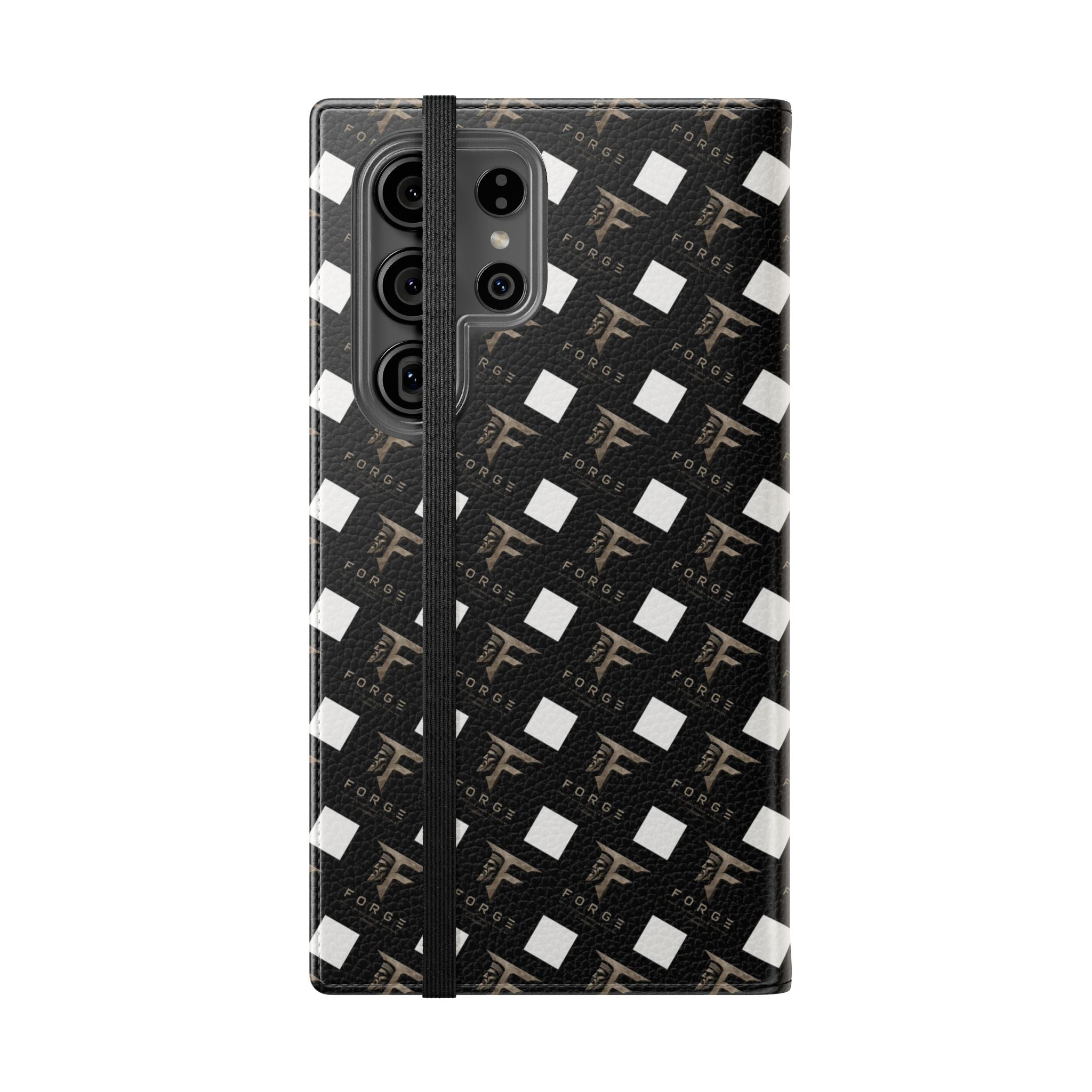 Forge Gladiator Flip Phone Case — Leather Wallet Folio with Card Slots