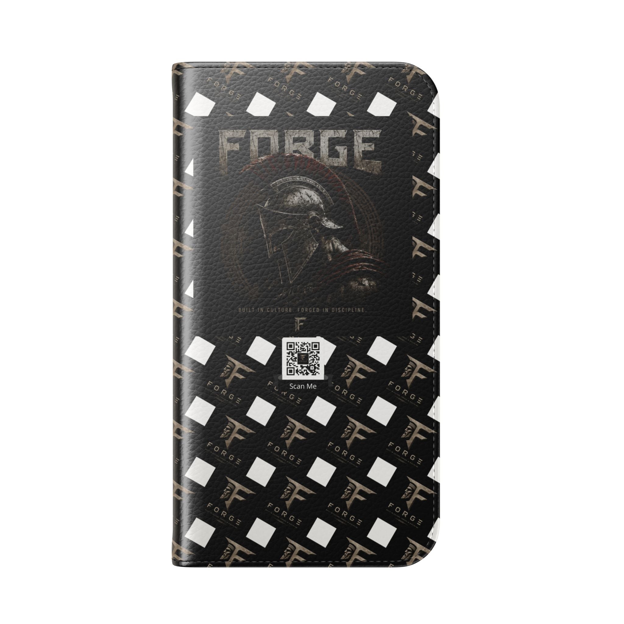 Forge Gladiator Flip Phone Case — Leather Wallet Folio with Card Slots