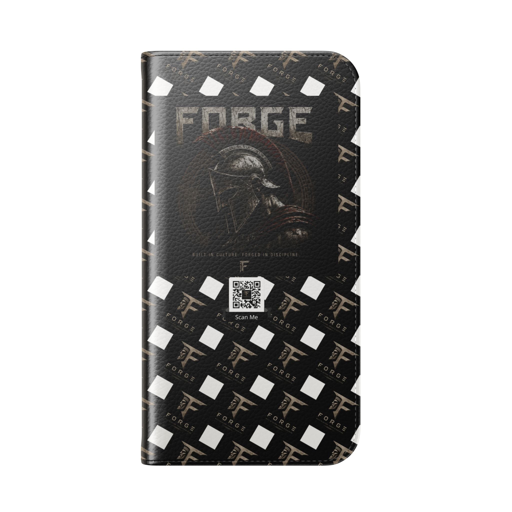 Forge Gladiator Flip Phone Case — Leather Wallet Folio with Card Slots