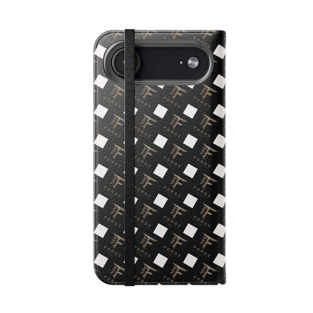 Forge Gladiator Flip Phone Case — Leather Wallet Folio with Card Slots
