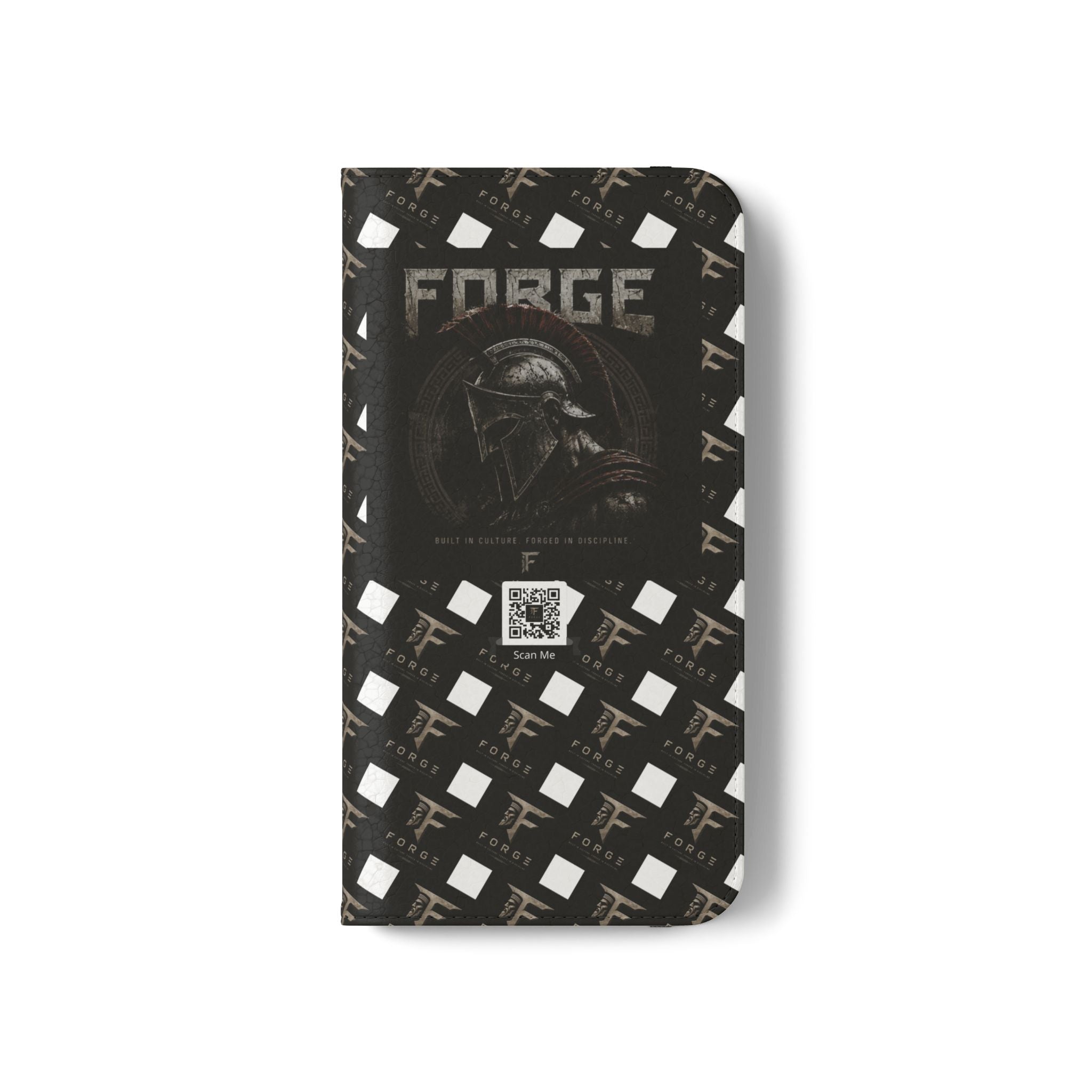 Forge Gladiator Flip Phone Case — Leather Wallet Folio with Card Slots