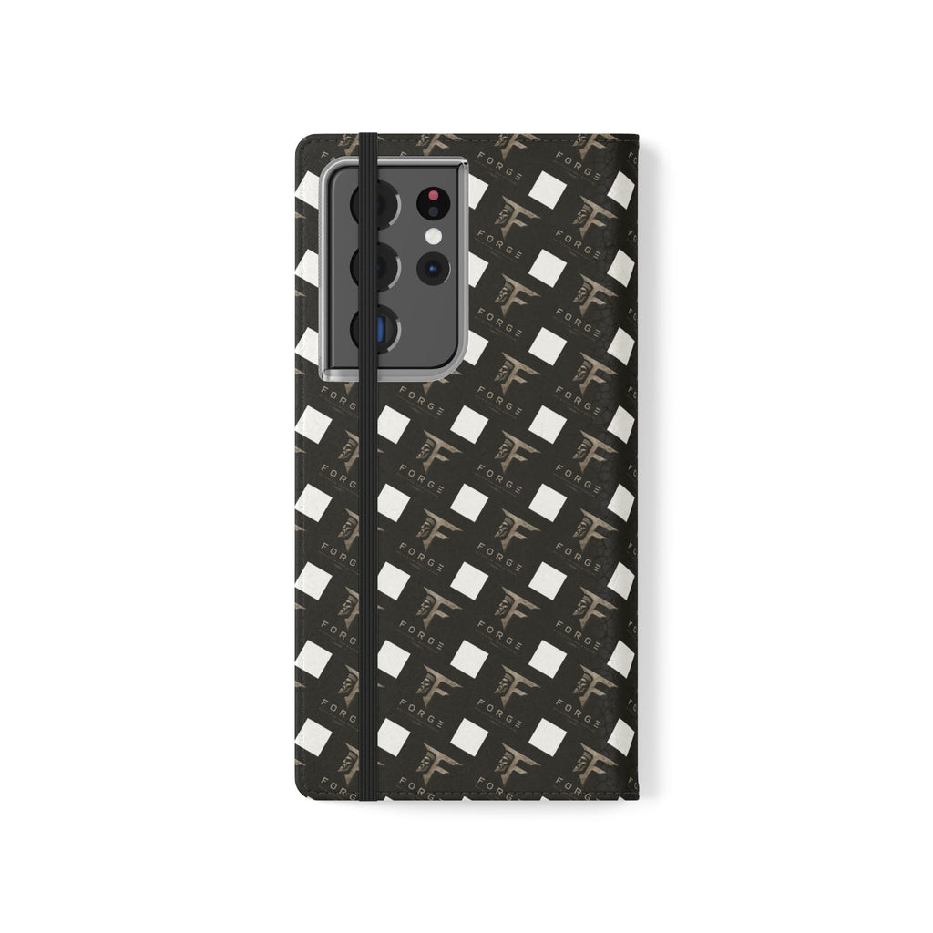 Forge Gladiator Flip Phone Case — Leather Wallet Folio with Card Slots