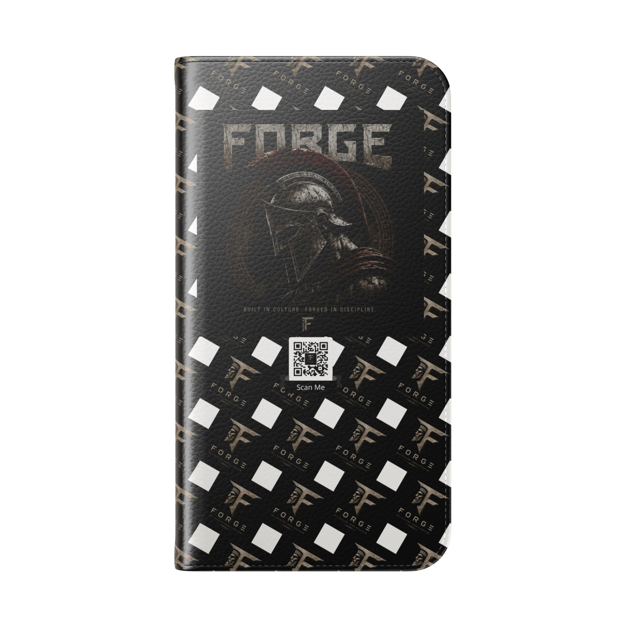 Forge Gladiator Flip Phone Case — Leather Wallet Folio with Card Slots