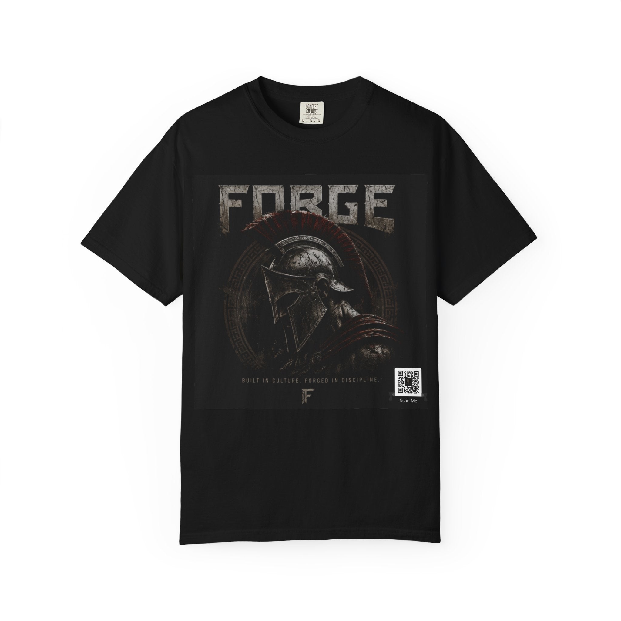 Forge Spartan Helmet T‑Shirt — Vintage Warrior Graphic Tee