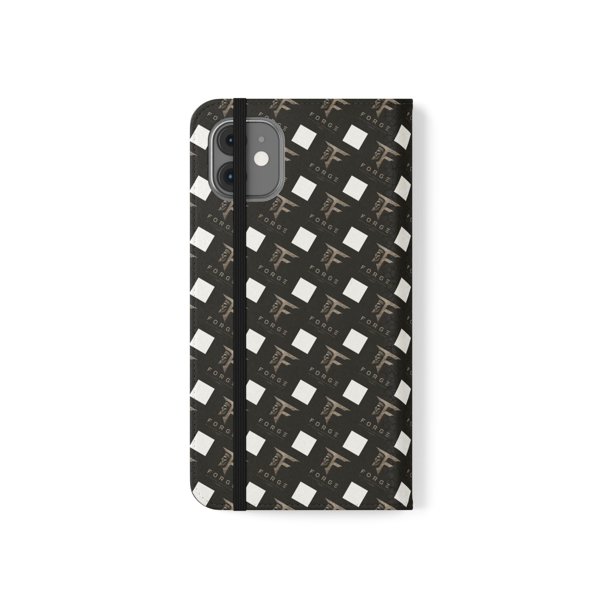 Forge Gladiator Flip Phone Case — Leather Wallet Folio with Card Slots