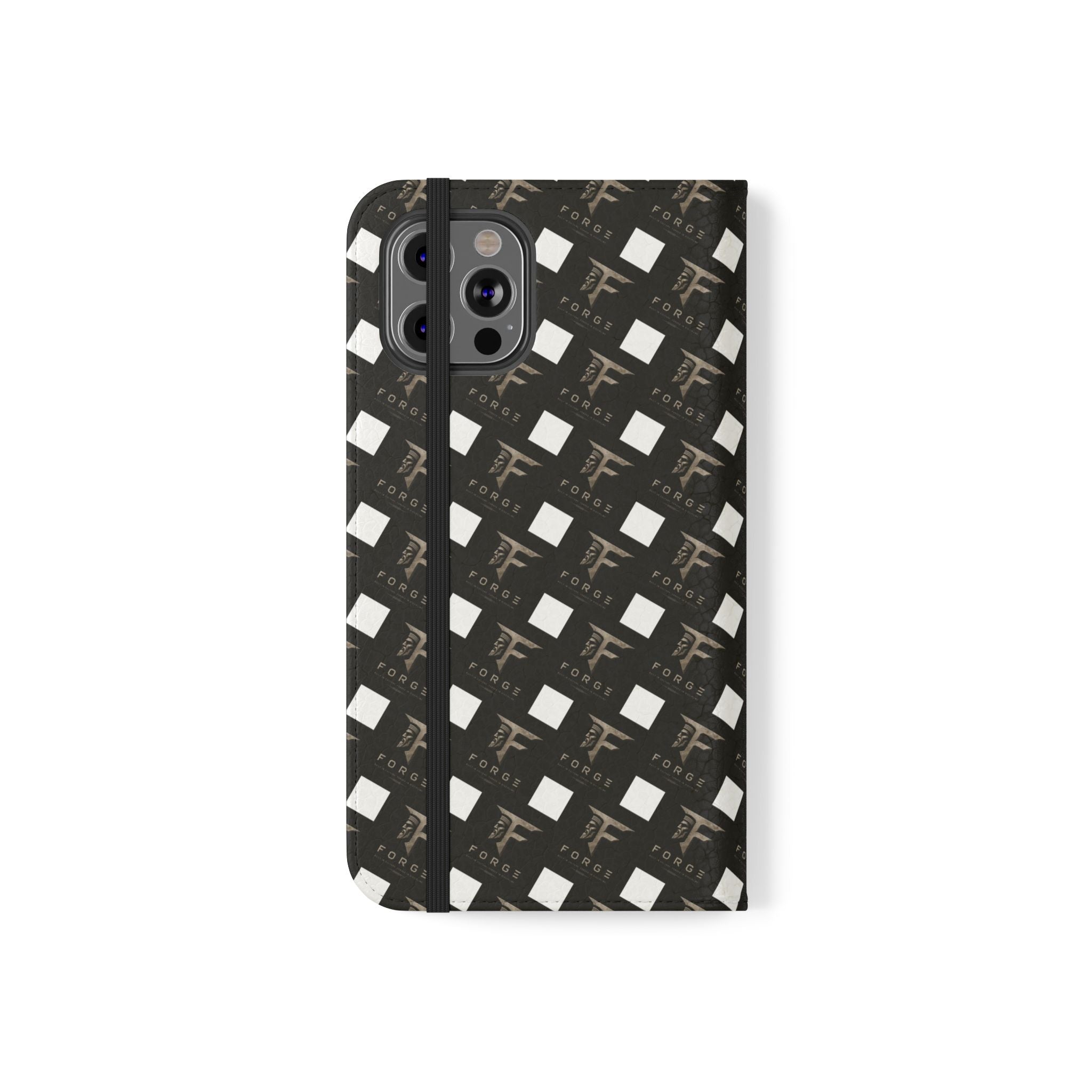 Forge Gladiator Flip Phone Case — Leather Wallet Folio with Card Slots