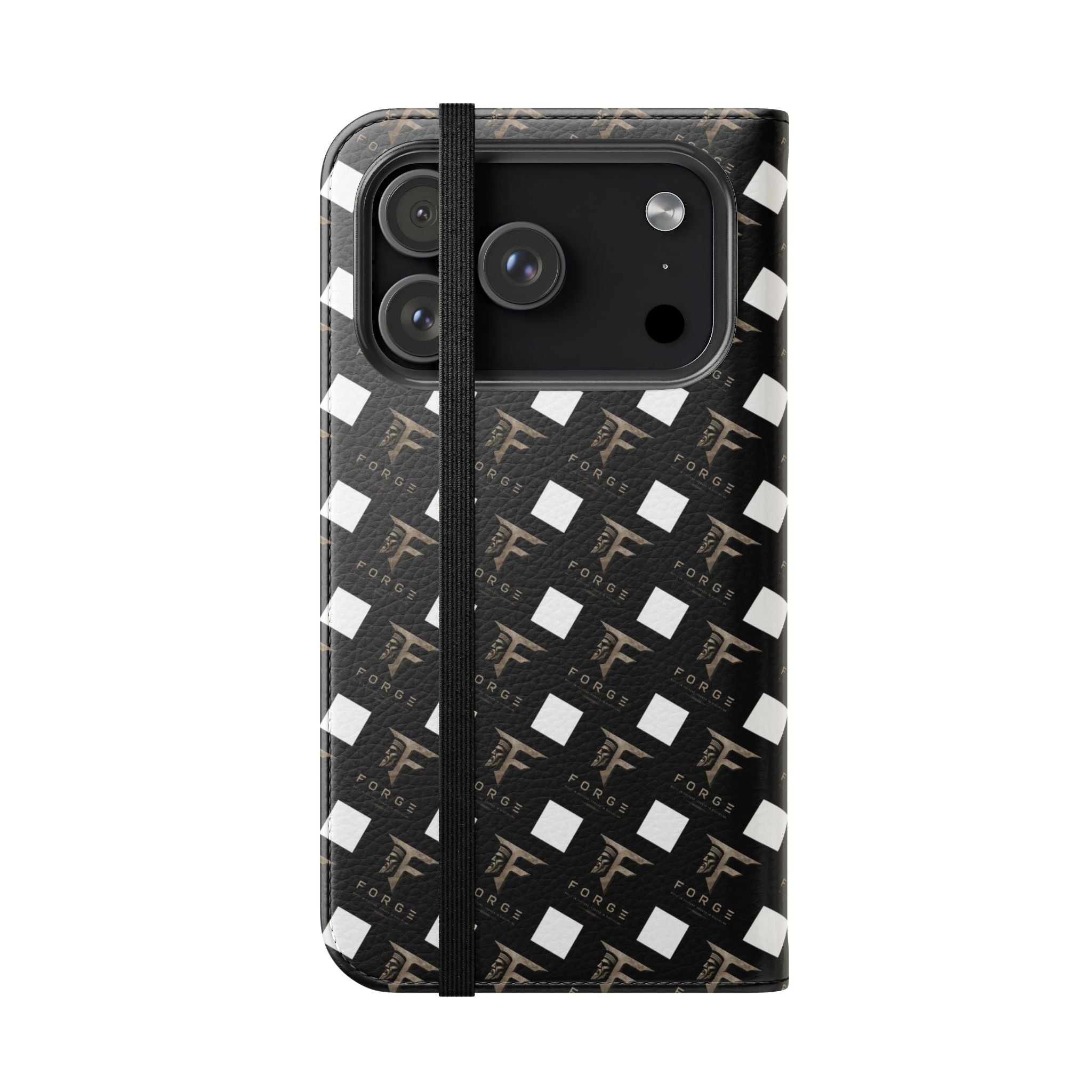 Forge Gladiator Flip Phone Case — Leather Wallet Folio with Card Slots