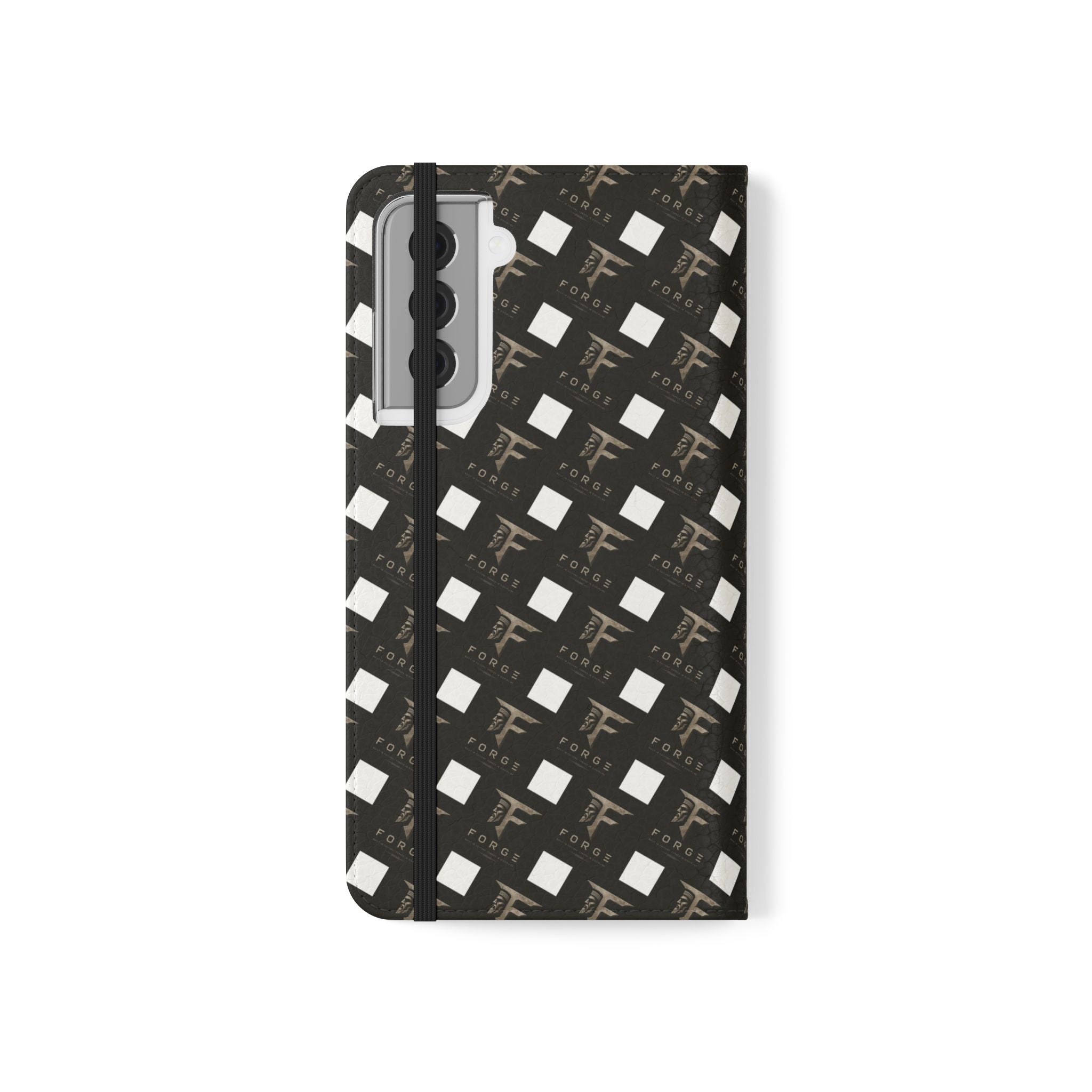 Forge Gladiator Flip Phone Case — Leather Wallet Folio with Card Slots
