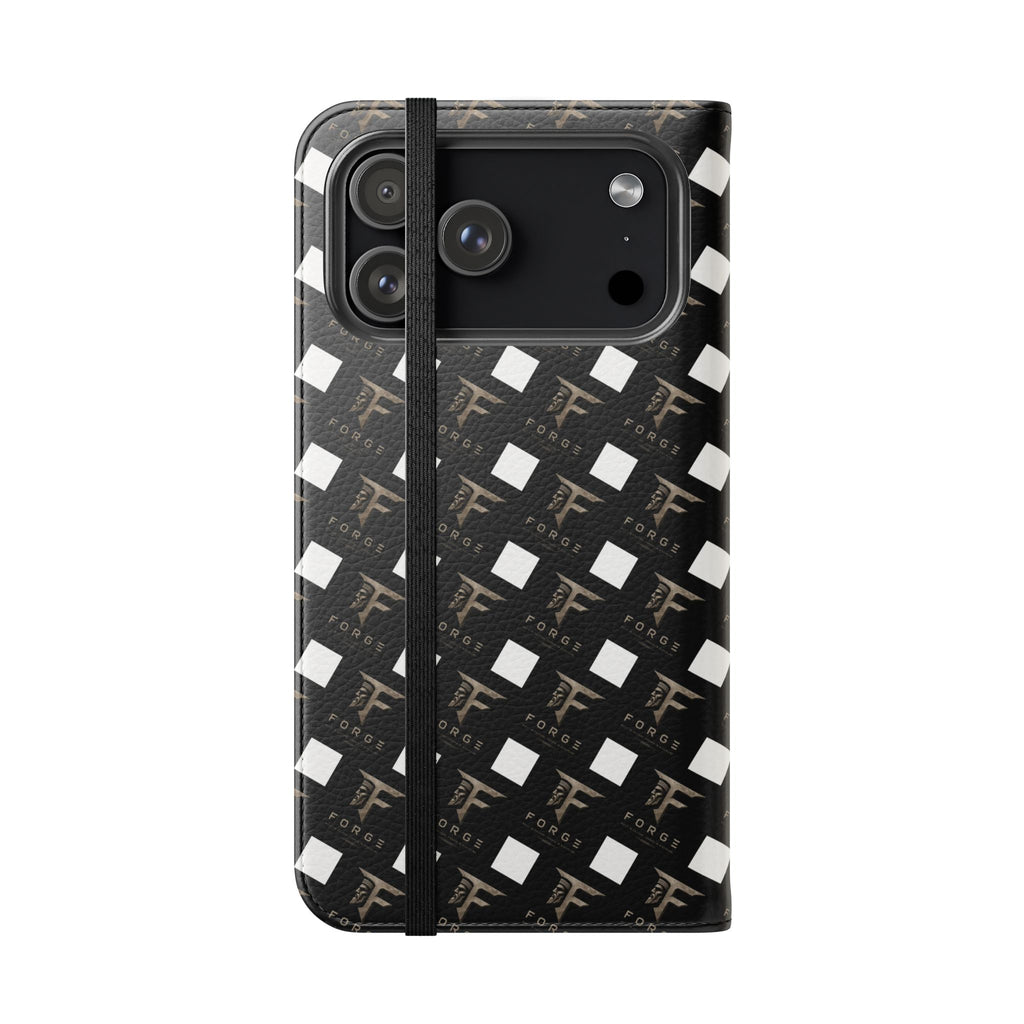 Forge Gladiator Flip Phone Case — Leather Wallet Folio with Card Slots