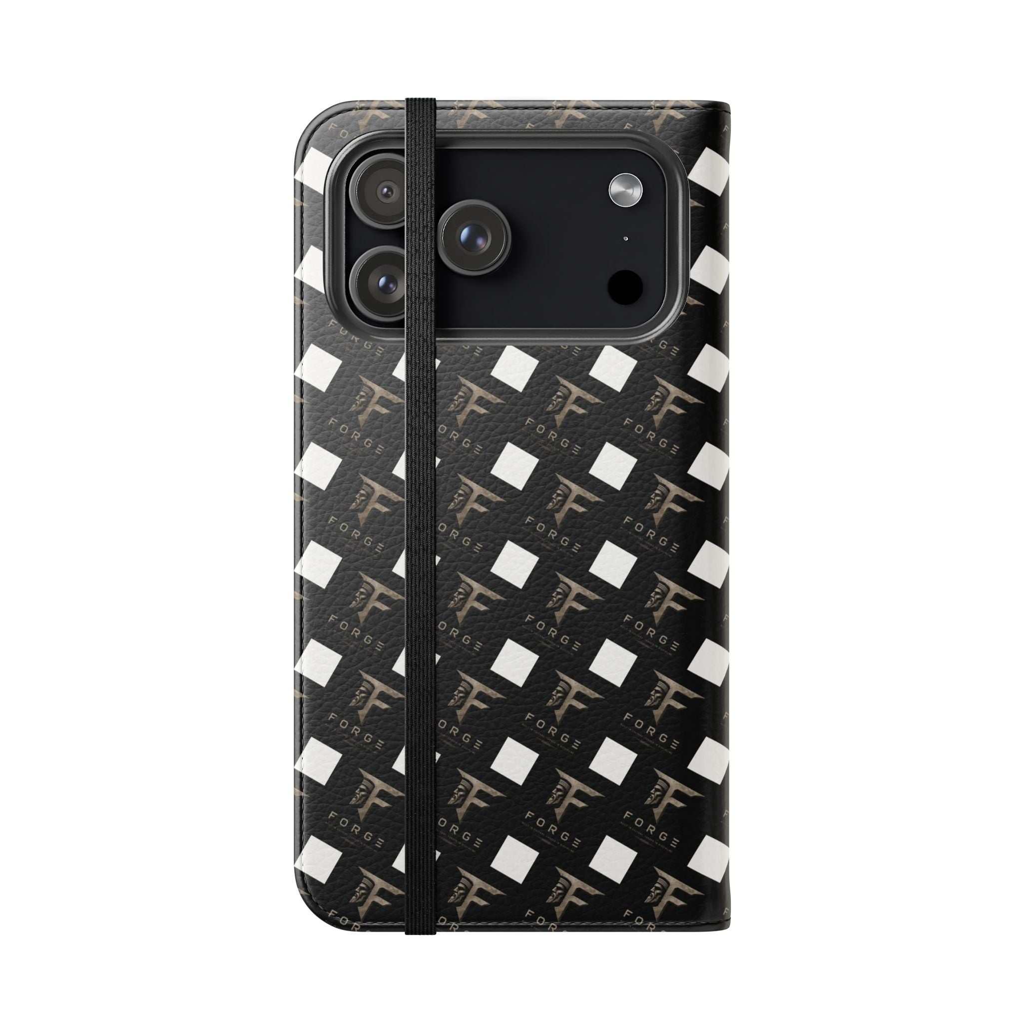 Forge Gladiator Flip Phone Case — Leather Wallet Folio with Card Slots