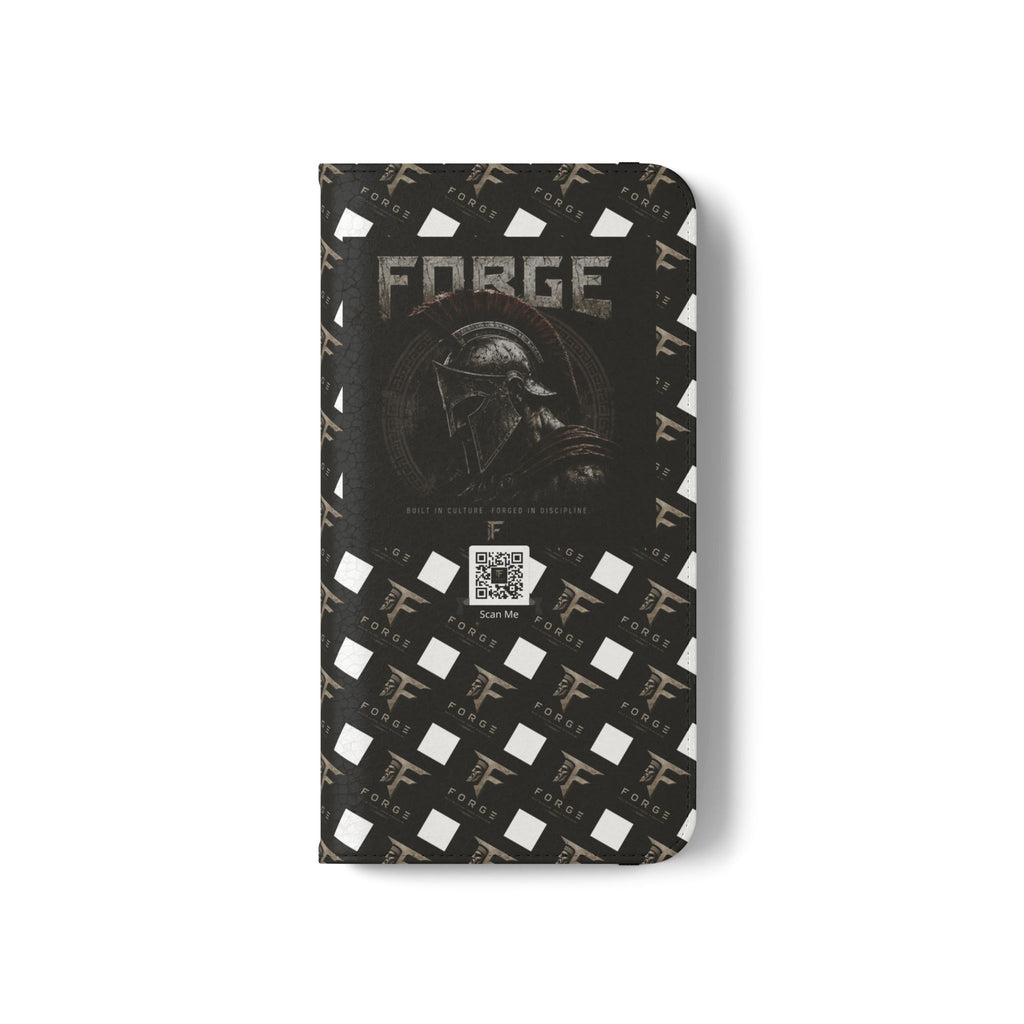Forge Gladiator Flip Phone Case — Leather Wallet Folio with Card Slots