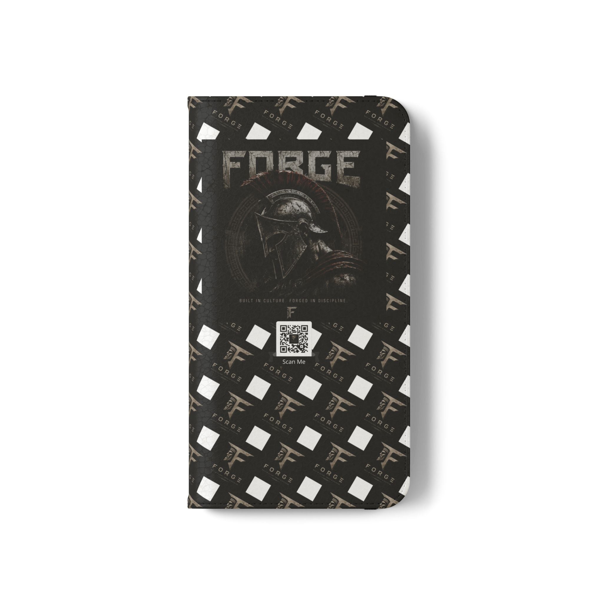 Forge Gladiator Flip Phone Case — Leather Wallet Folio with Card Slots