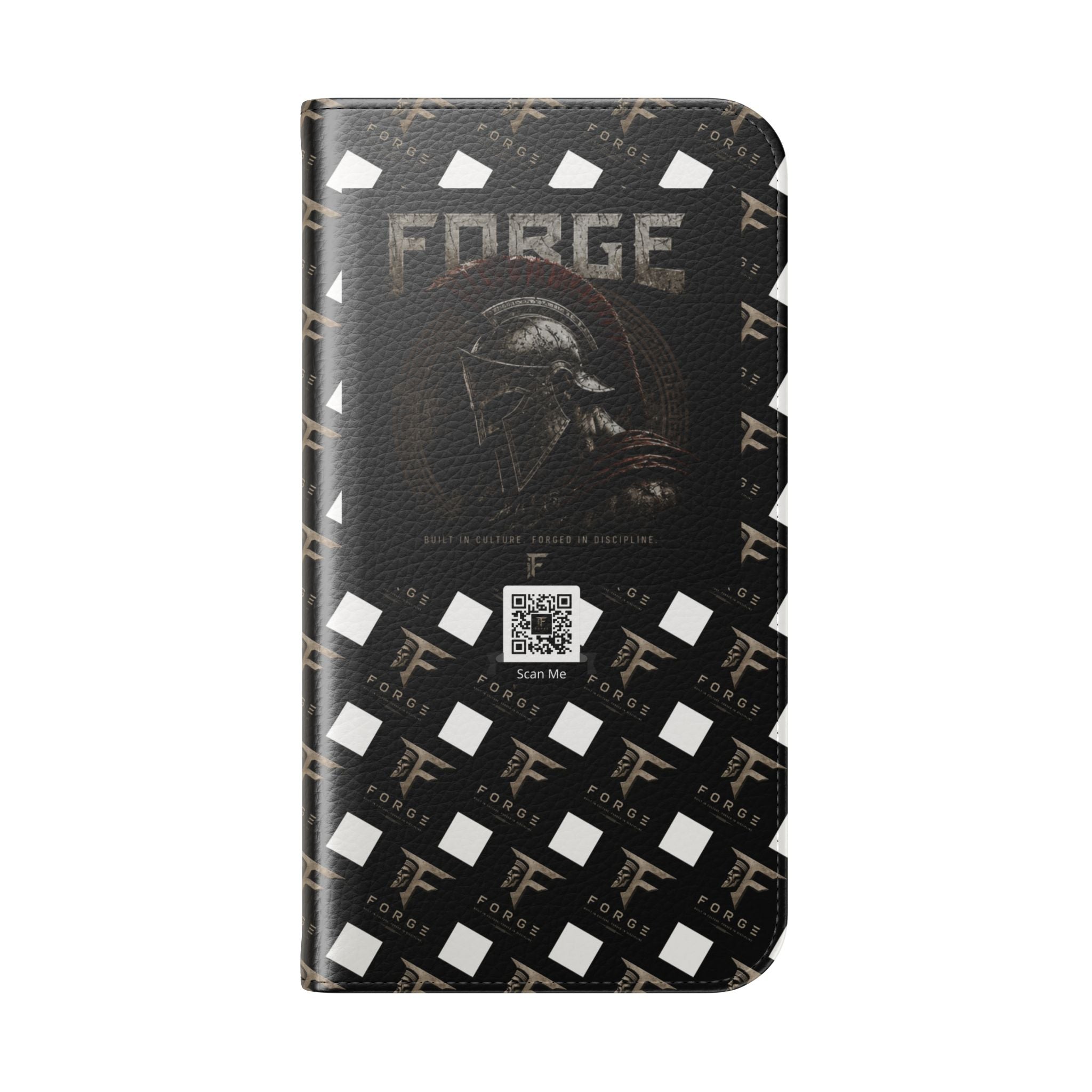 Forge Gladiator Flip Phone Case — Leather Wallet Folio with Card Slots