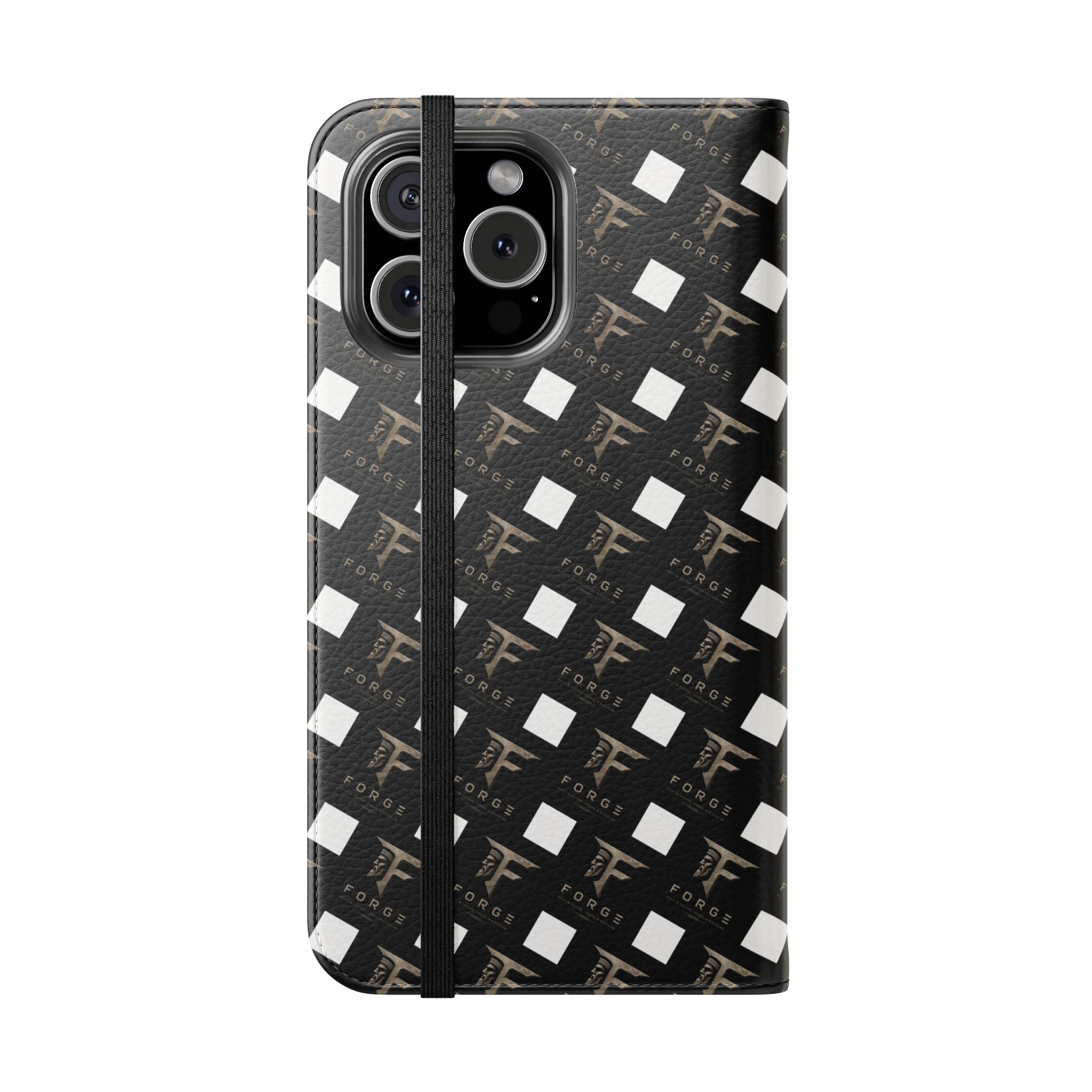 Forge Gladiator Flip Phone Case — Leather Wallet Folio with Card Slots