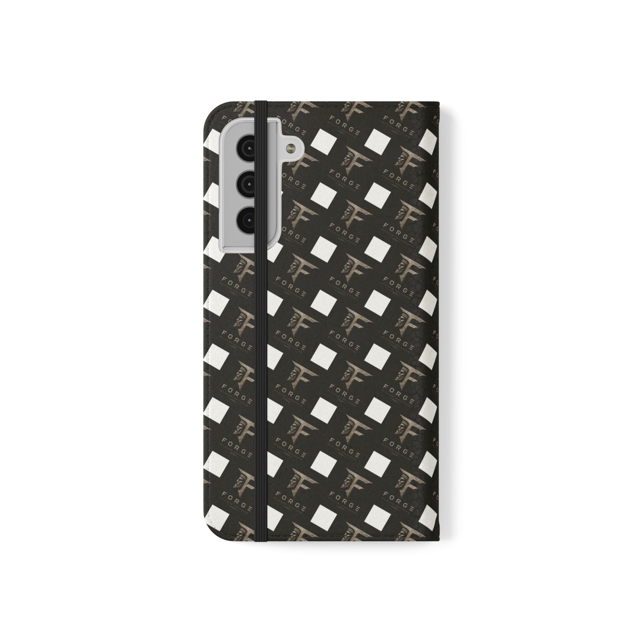 Forge Gladiator Flip Phone Case — Leather Wallet Folio with Card Slots