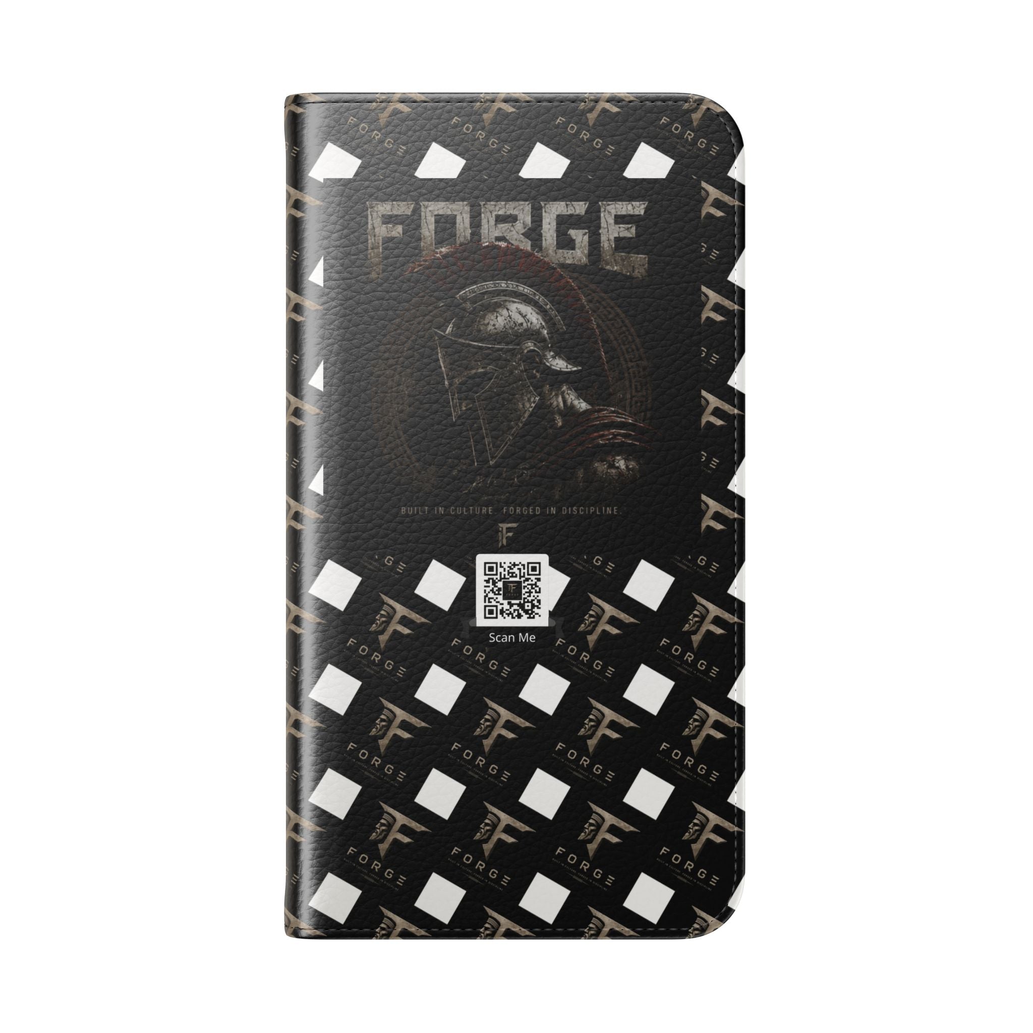 Forge Gladiator Flip Phone Case — Leather Wallet Folio with Card Slots