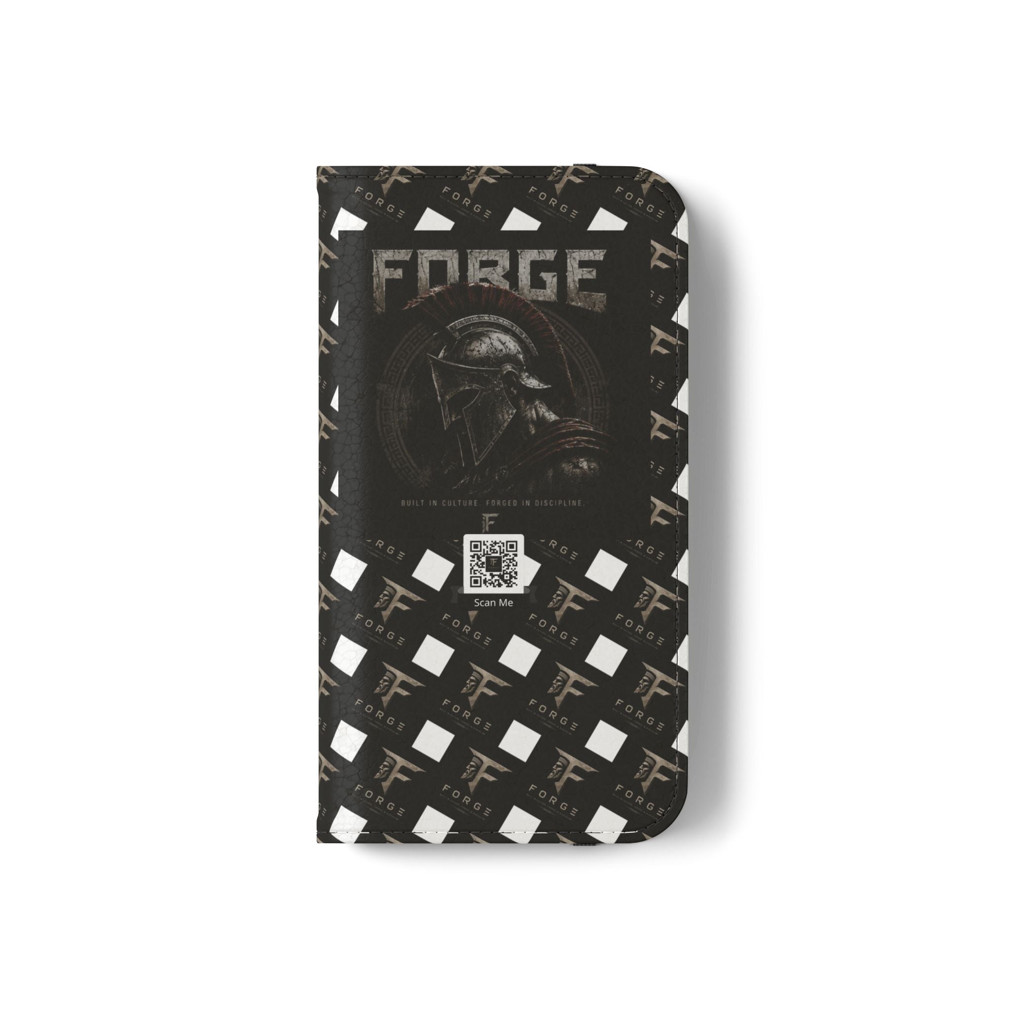 Forge Gladiator Flip Phone Case — Leather Wallet Folio with Card Slots
