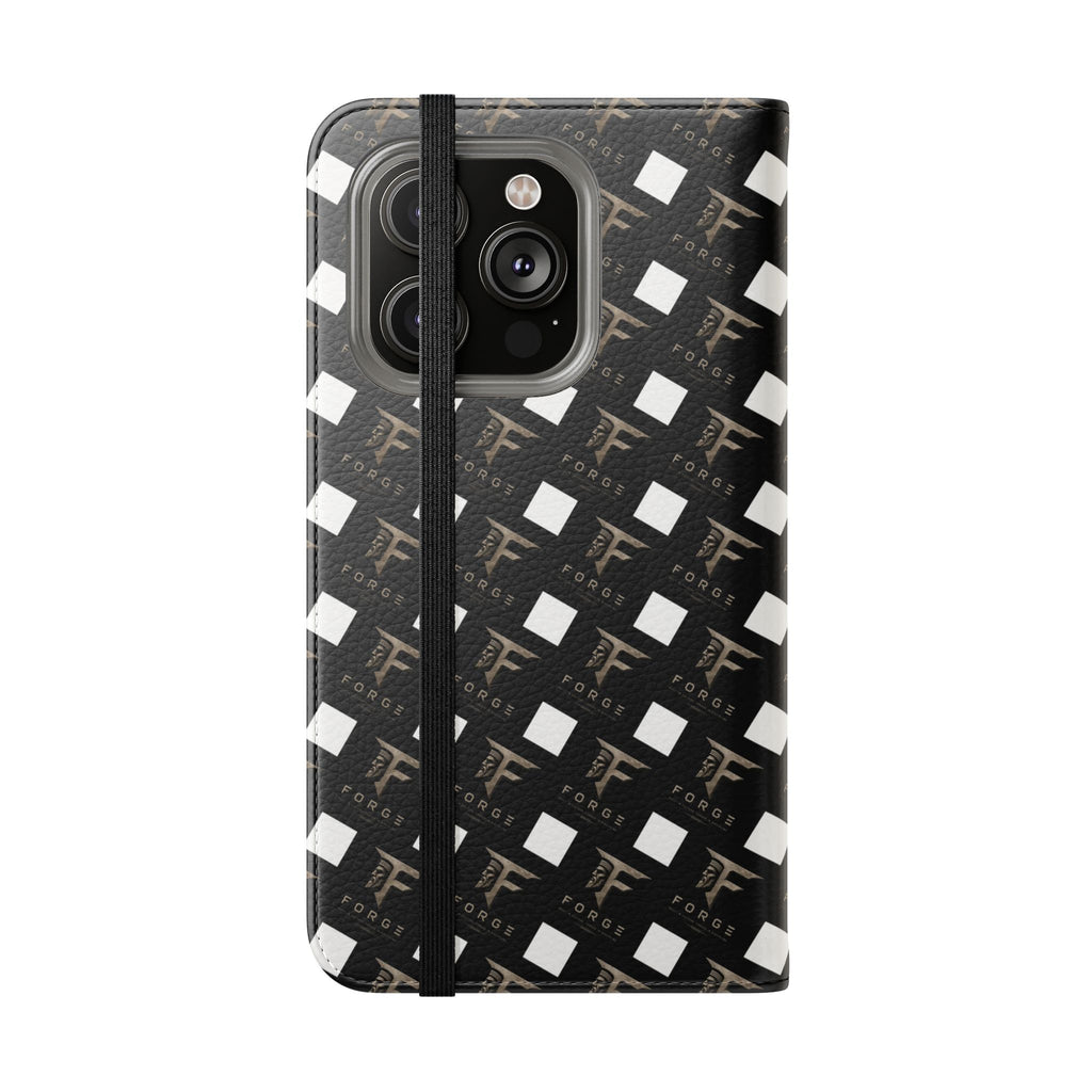 Forge Gladiator Flip Phone Case — Leather Wallet Folio with Card Slots