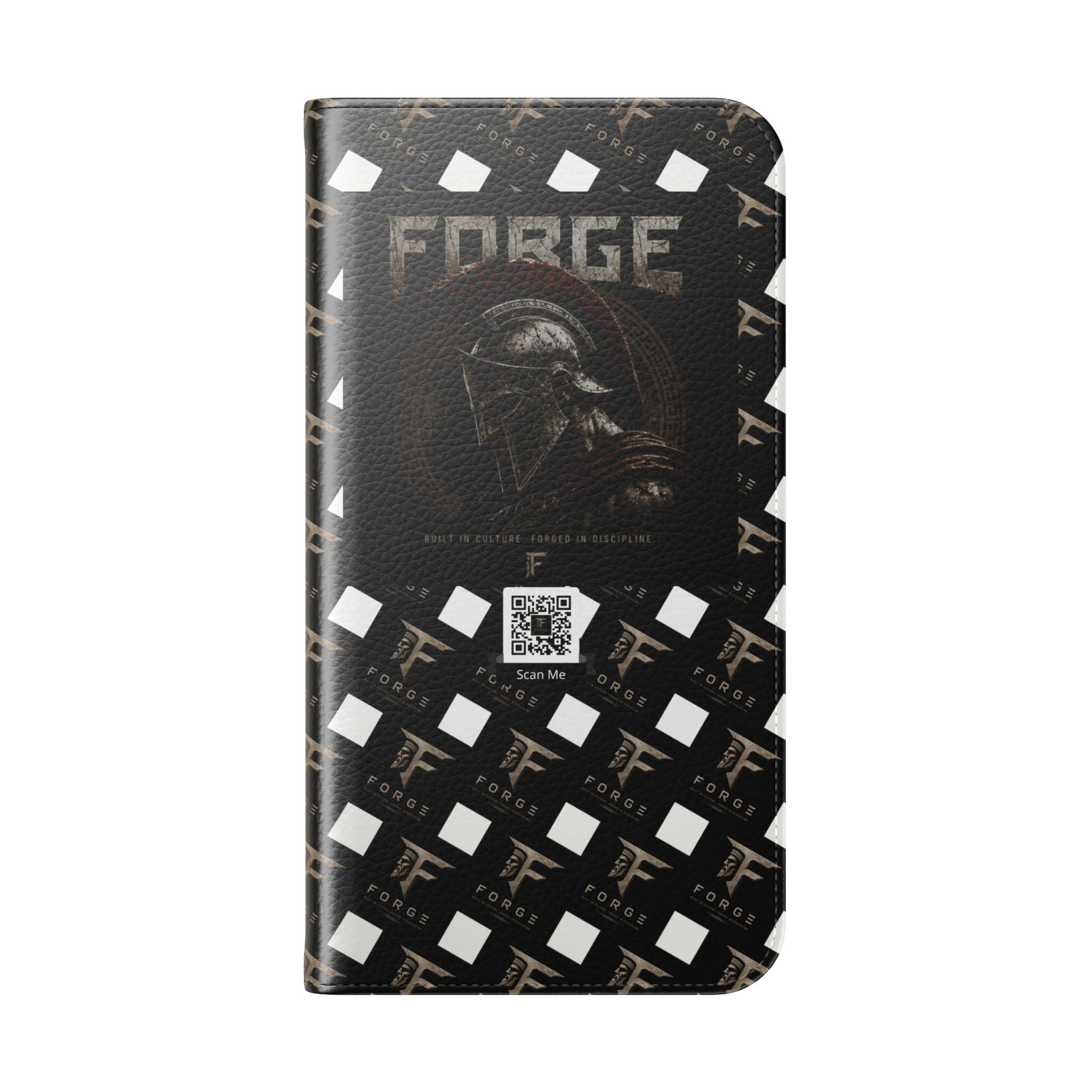 Forge Gladiator Flip Phone Case — Leather Wallet Folio with Card Slots
