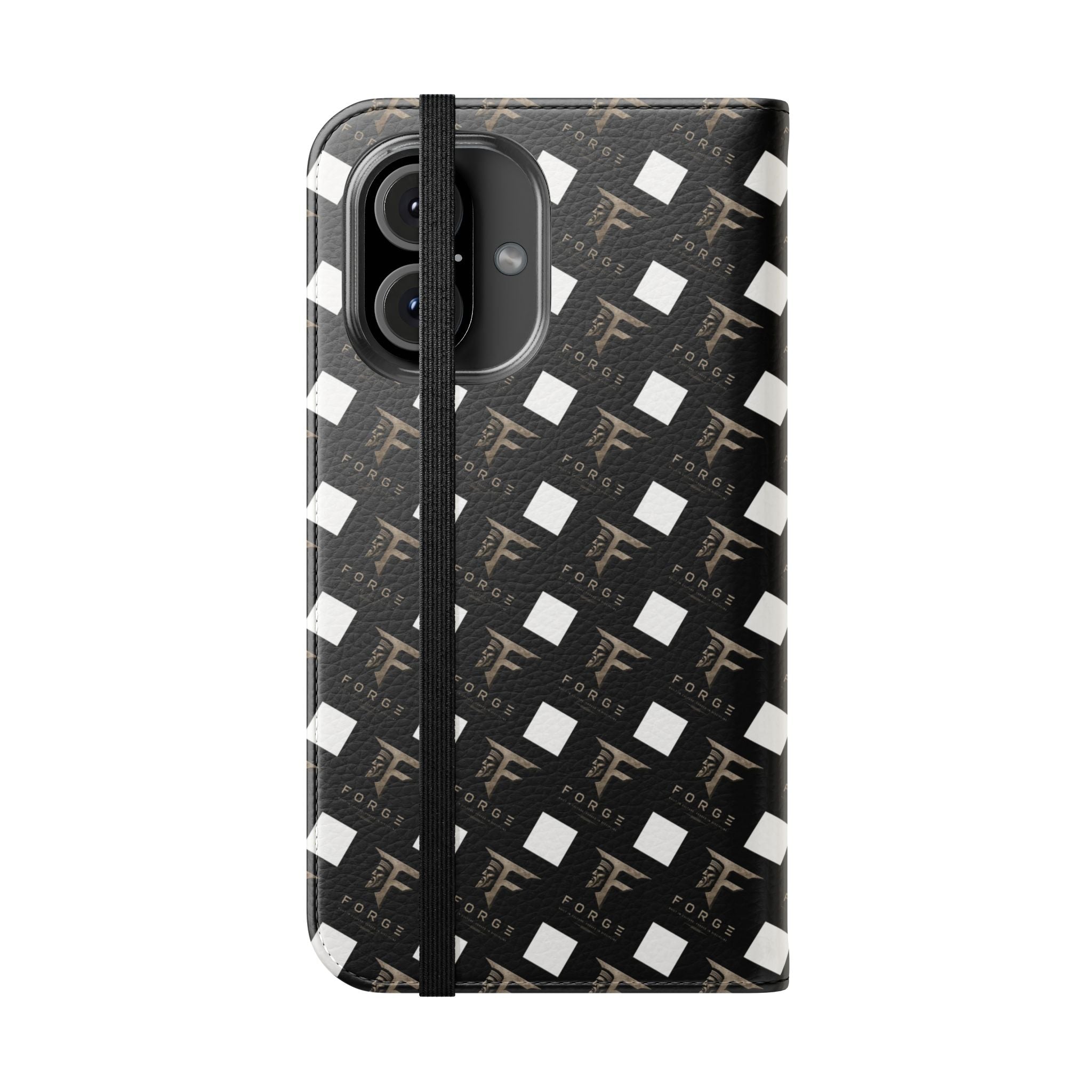 Forge Gladiator Flip Phone Case — Leather Wallet Folio with Card Slots